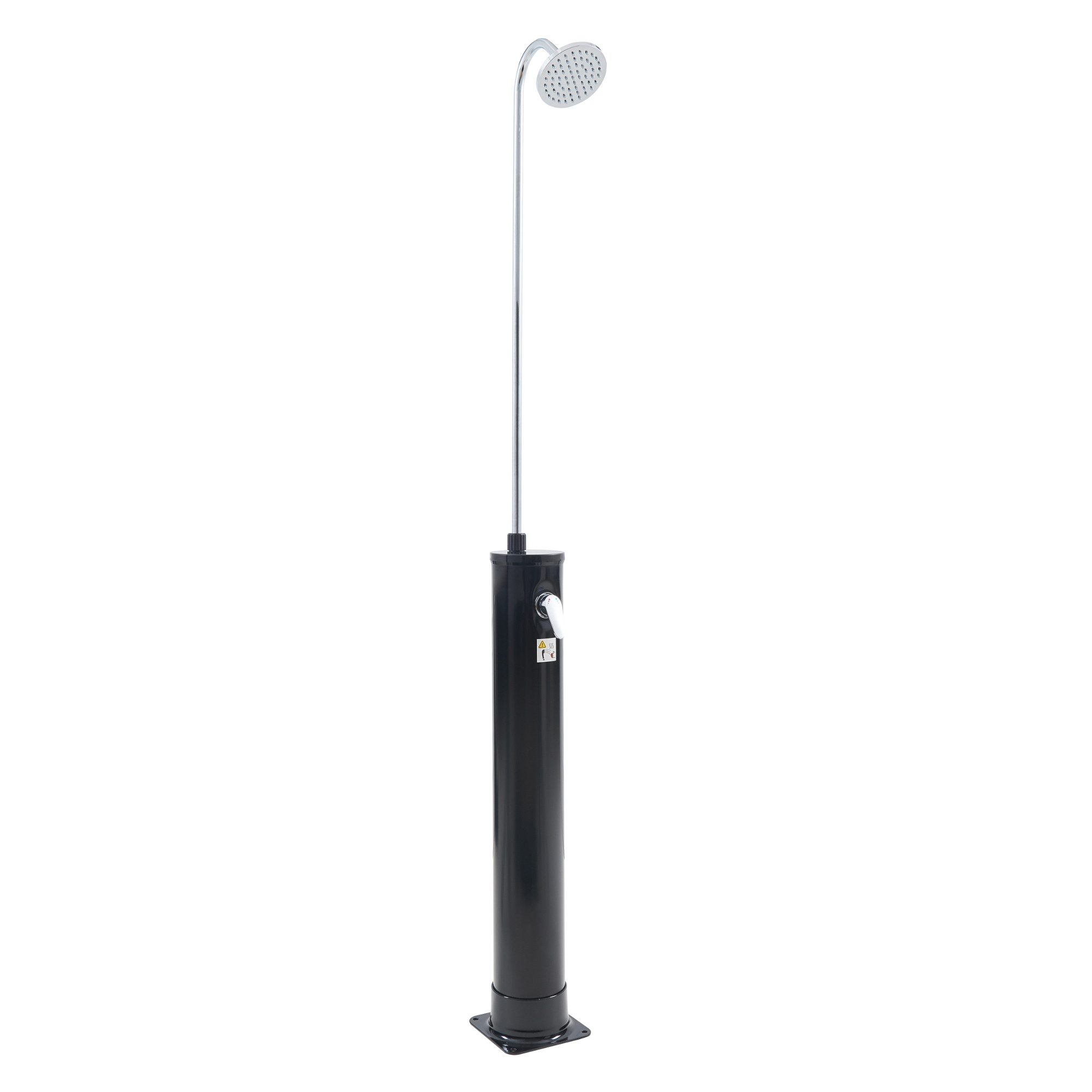 casa.pro Solardusche, »Ampend« bis 60 °C Kunststoff Edelstahl Schwarz 18 L