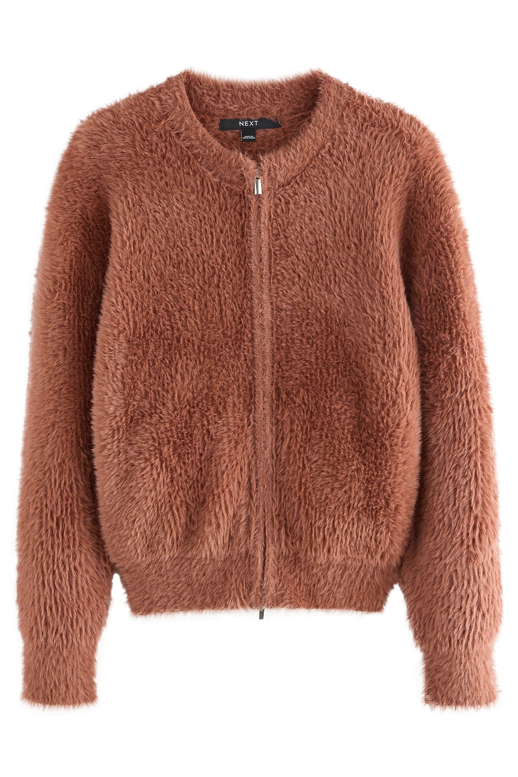 Next Strickjacke Bomberjacke mit Reißverschluss, Bär günstig online kaufen