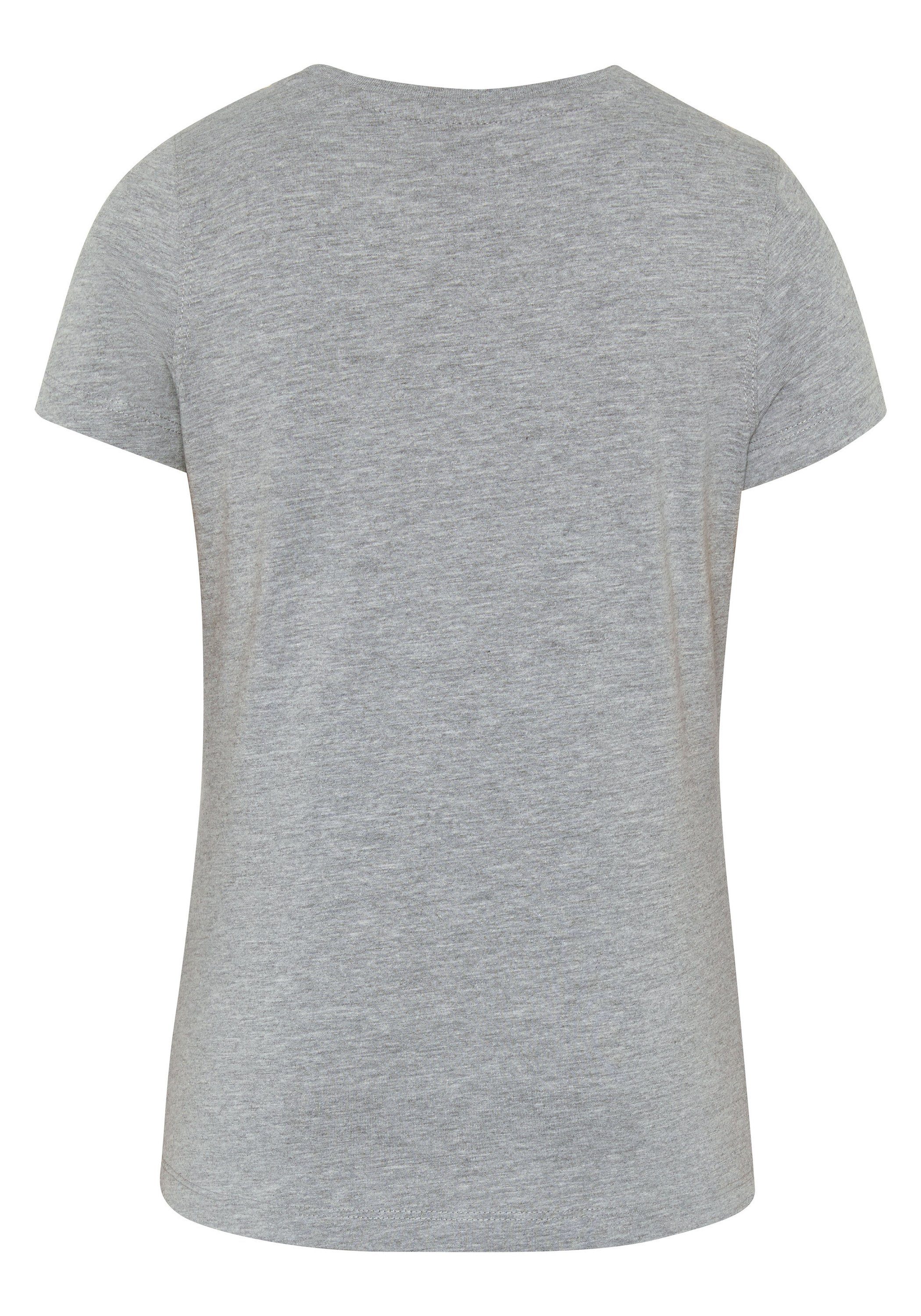Gray Neutr. Polo Print-Shirt Sylt mit Glitzer-Logo