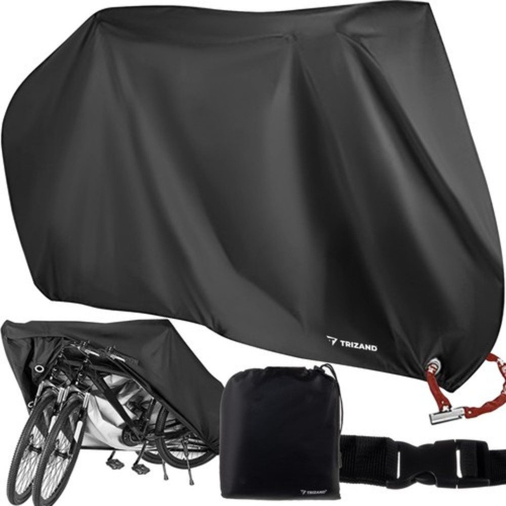 Trizand Schutzplane Fahrrad Motorrad Rollerabdeckung (Spar-Set, 1-St., schützend), Passend für Fahrräder 26–28 Zoll, Roller und Motorräder