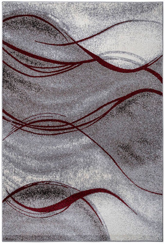 Teppich Tritom, Muster mm, modernes rot Höhe: Home weichem mit affaire, rechteckig, 9 Wellen Kurzflor, besonders Flor