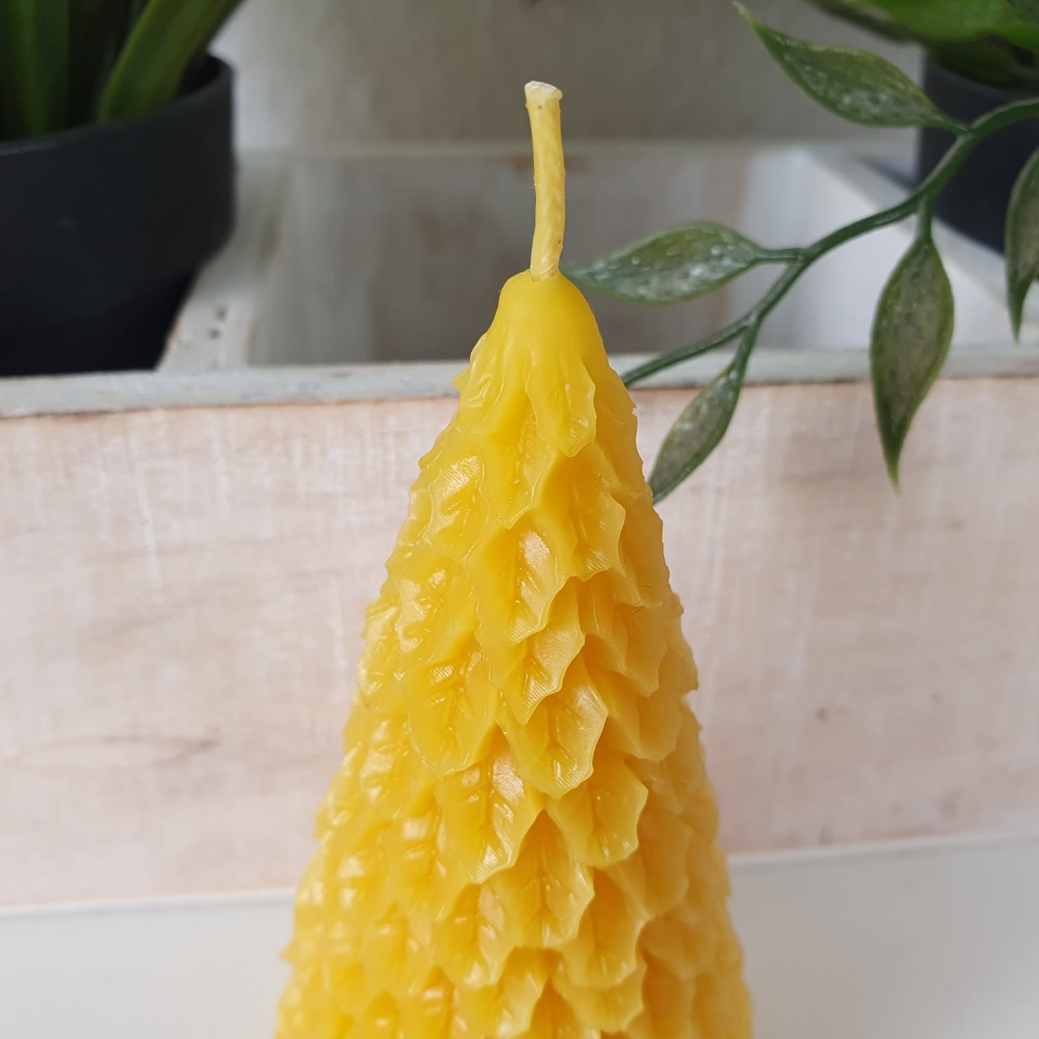 Aspinaworld Formkerze Tannenbaum Kerze 9 cm – Kerze aus Bienenwachs