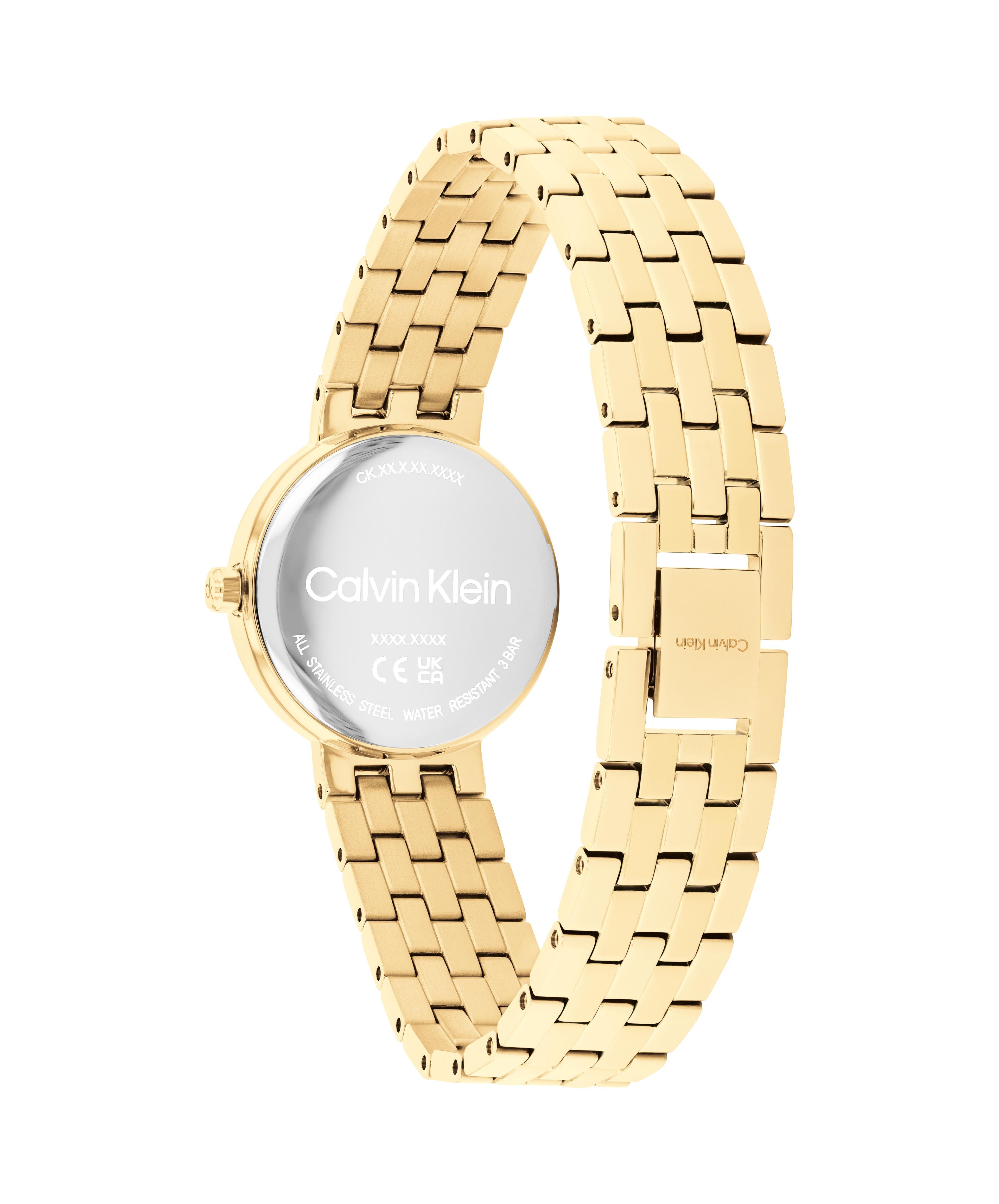 Calvin Klein Quarzuhr FORME 25100187, Armbanduhr, Damenuhr, Edelstahlarmband, analog