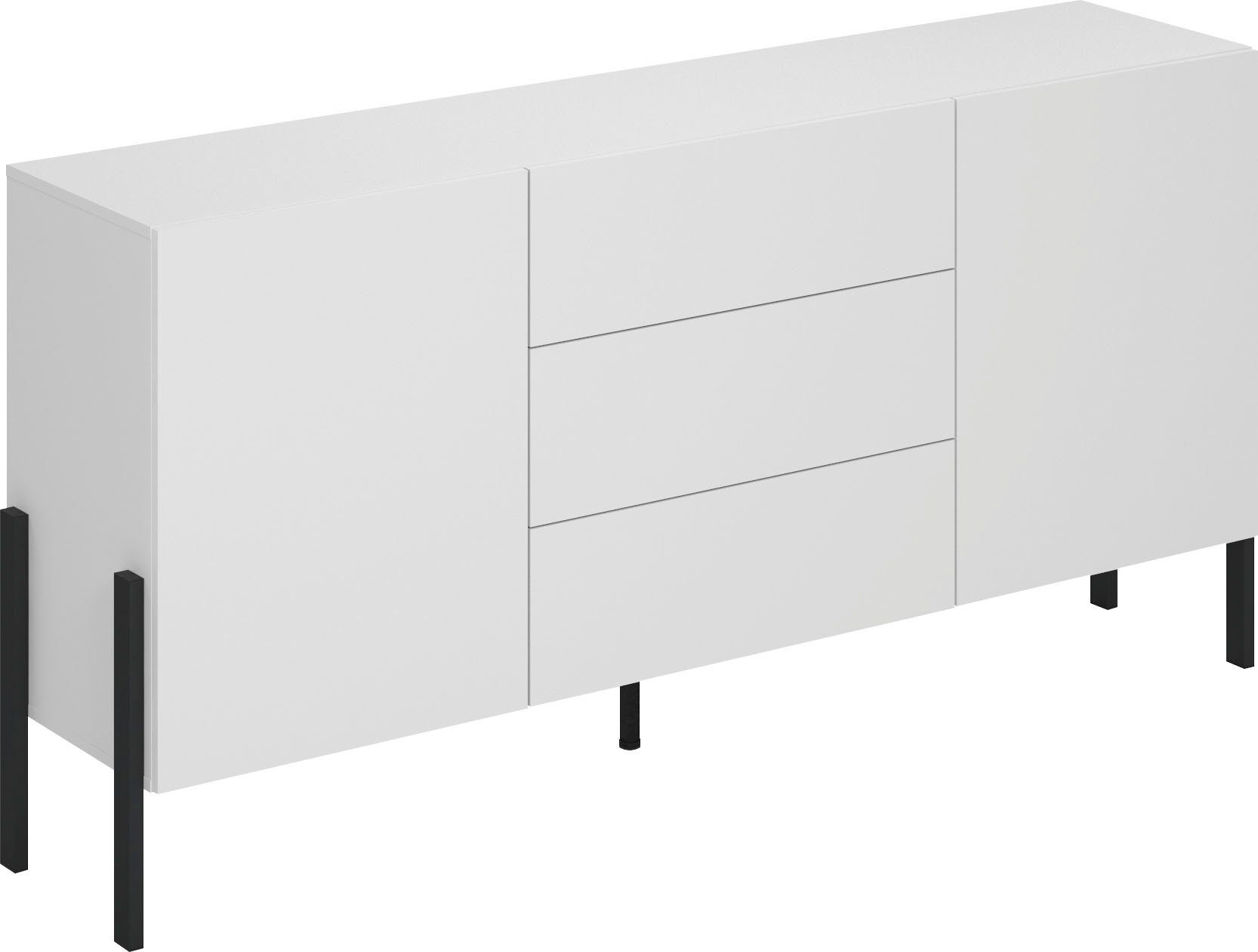 INOSIGN Sideboard Jukon, Breite 150 bzw.180 cm, moderne grifflose Kommode, günstig online kaufen