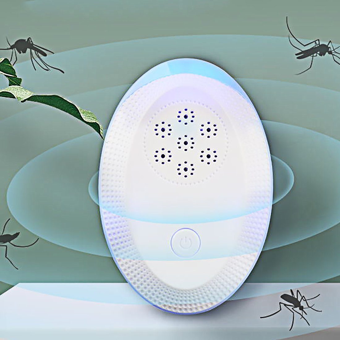 YOOdy~ Ultraschall-Tierabwehr Insektenvernichter,Steckdosenbetrieb, Ultraschall Mückenschutz