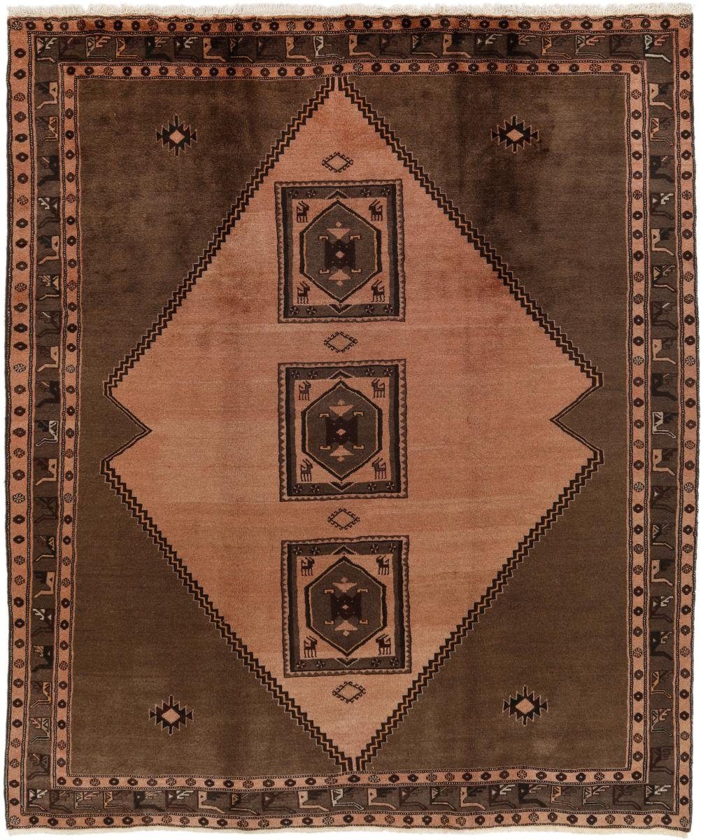 Orientteppich Afshar 259x307 Nain rechteckig, Trading, / Handgeknüpfter Höhe: Orientteppich 10 mm Perserteppich