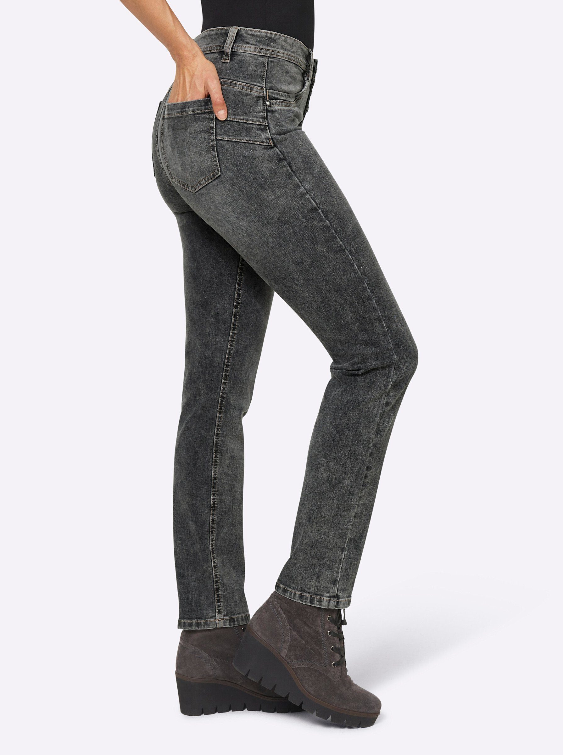 heine grey-denim Jeans Bequeme