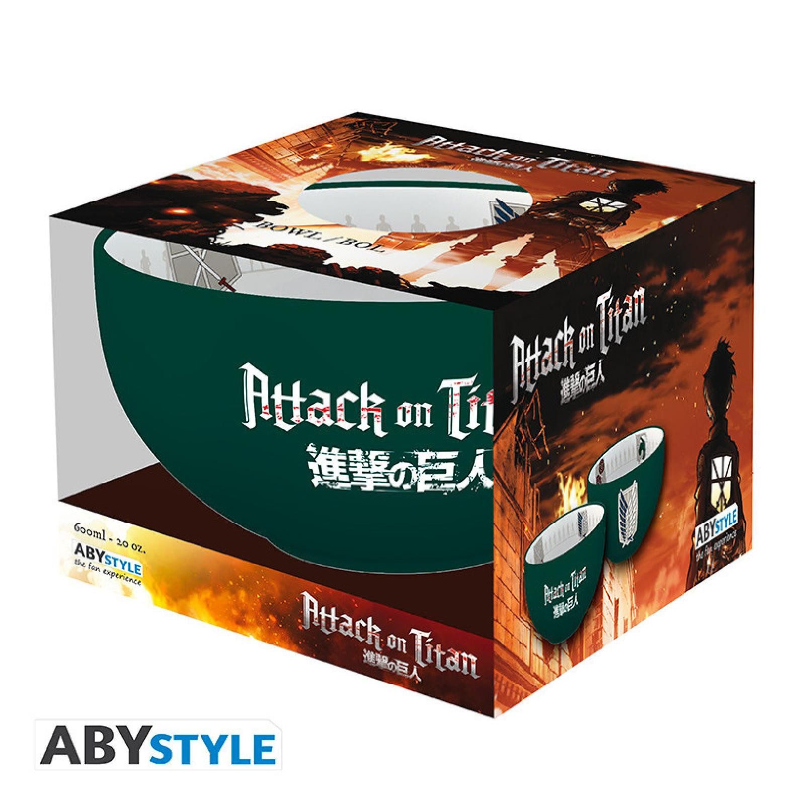 ABYstyle Merchandise-Figur ATTACK ON TITAN - Bowl - 600 ml - Emblems S3 - cardboard box