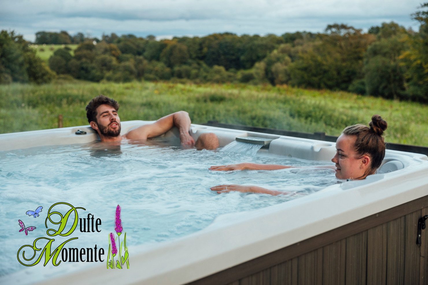 Dufte Momente Badezusatz Whirlpool Duft-Set 4x250ml: Eukalyptus, Kokos-Vanille, u.a., 4-tlg., Mit ätherischen Ölen, vegan, tierversuchsfrei