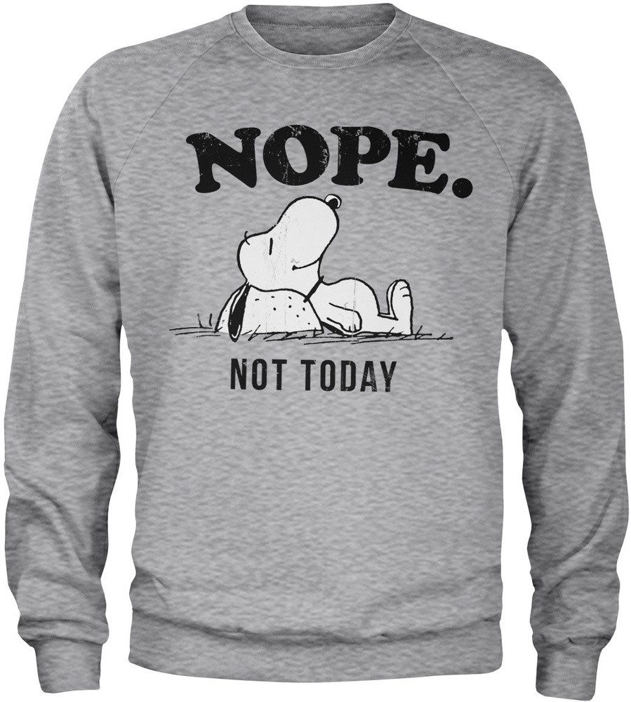 PEANUTS Worldwide LLC Rundhalspullover Nope Not Today Sweatshirt günstig online kaufen
