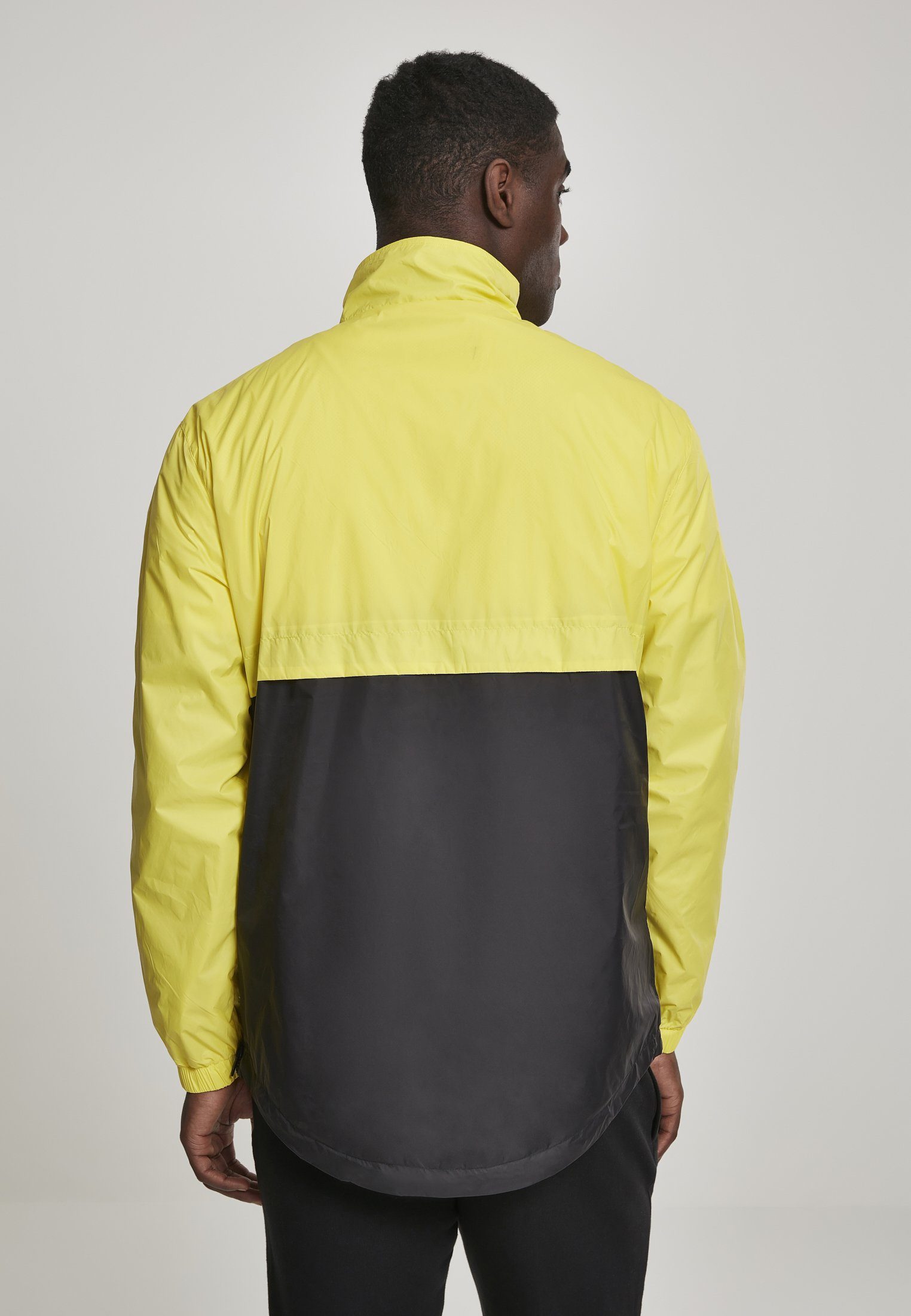 Collar CLASSICS Herren Outdoorjacke Jacket (1-St) brightyellow/black Stand Pull Over Up URBAN