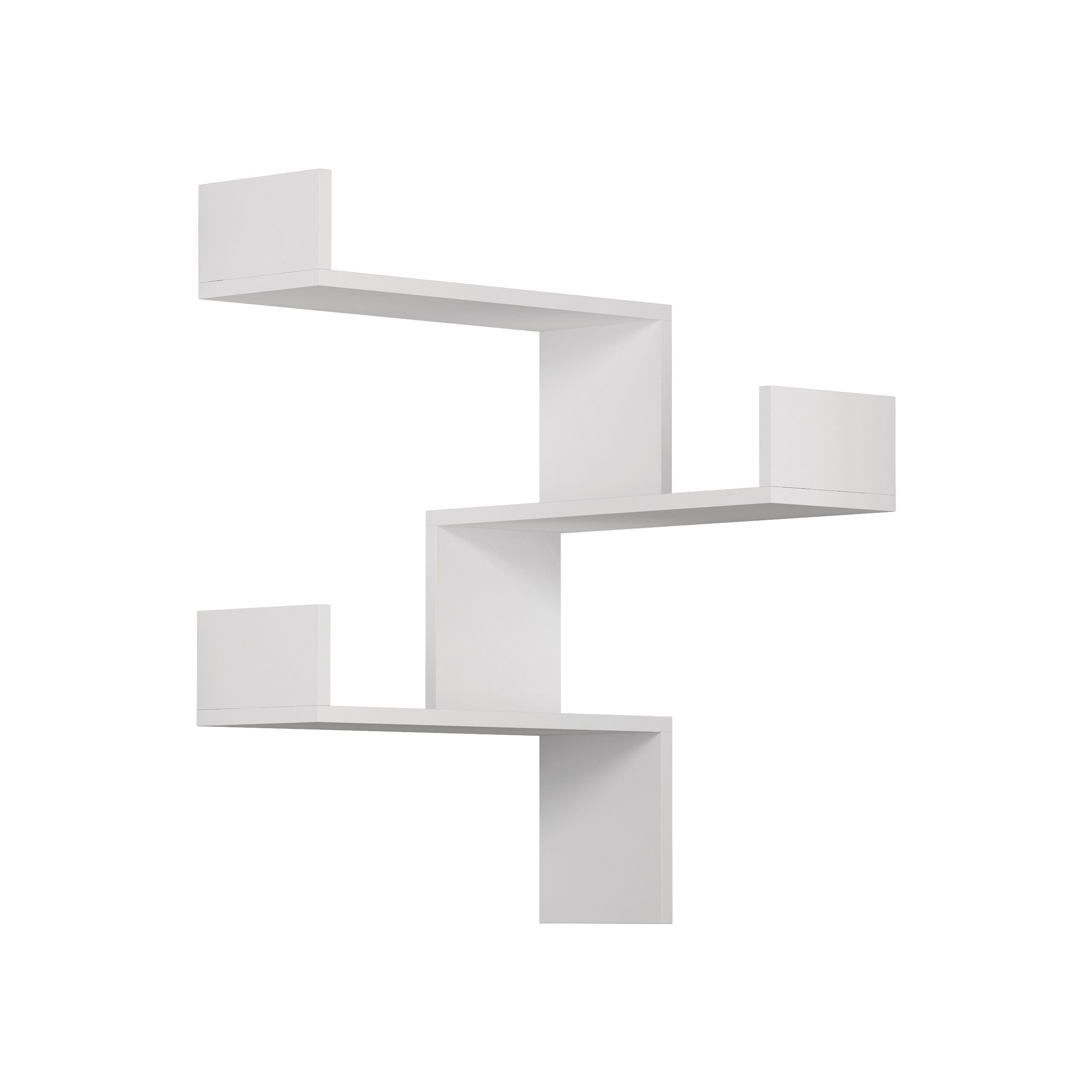 Decortie Bücherregal Luksa, Modernes Bücherregal,Eckwandregal,Vitrine, 60 günstig online kaufen