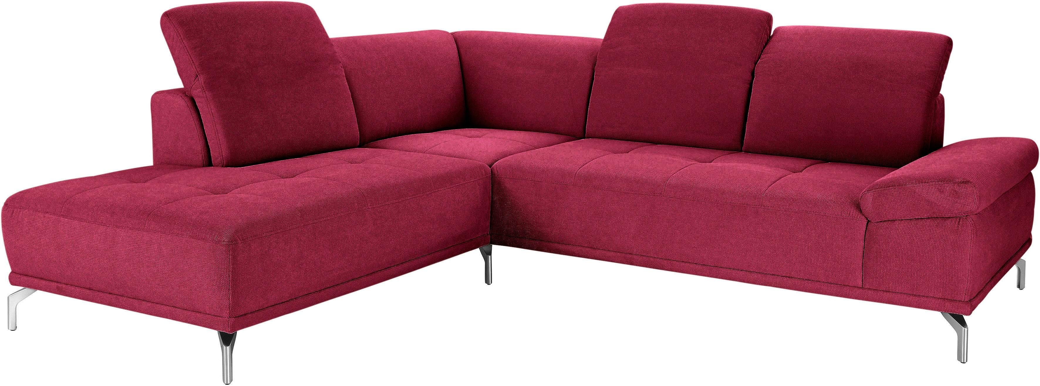 Places of Style Ecksofa Caluna, Inkl.Sitztiefenverstellung, günstig online kaufen