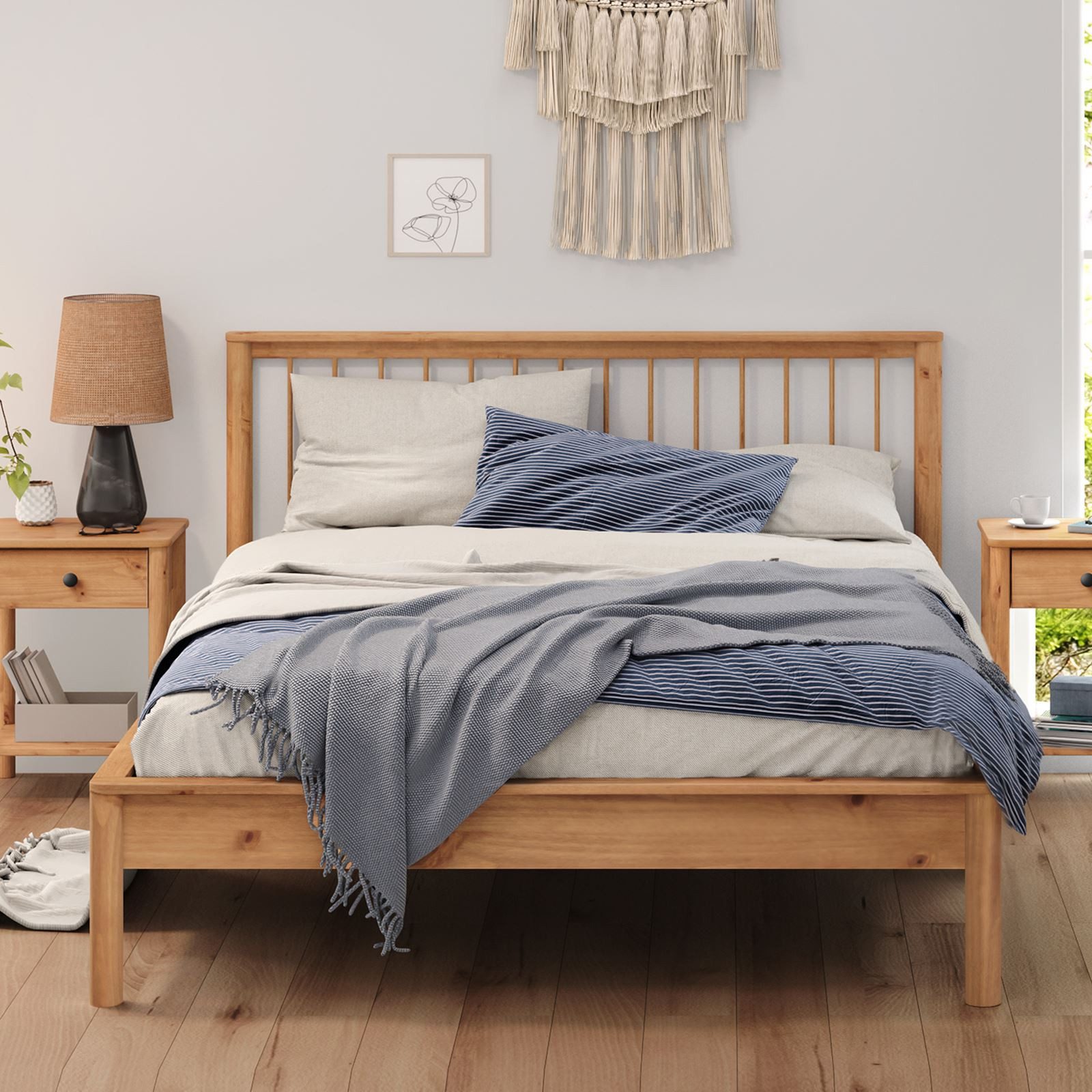 IDIMEX Massivholzbett APOANA, Doppelbett 140x200 Bett mit Lattenrost modern günstig online kaufen