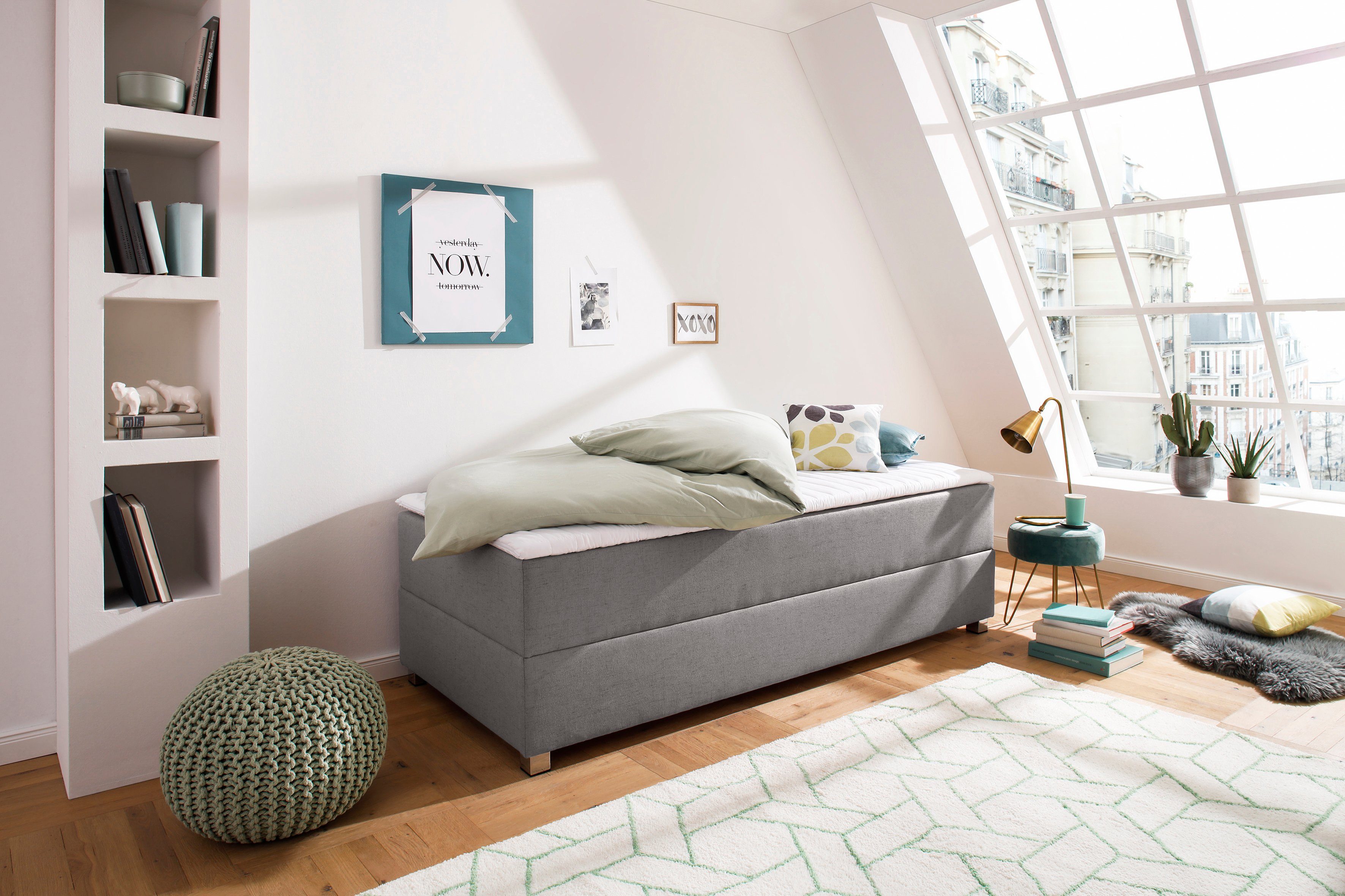 INOSIGN ideal Boxbett Kopfteil - 4 für Alexis, Räume ohne Breiten mit Dachschrägen; in hellgrau