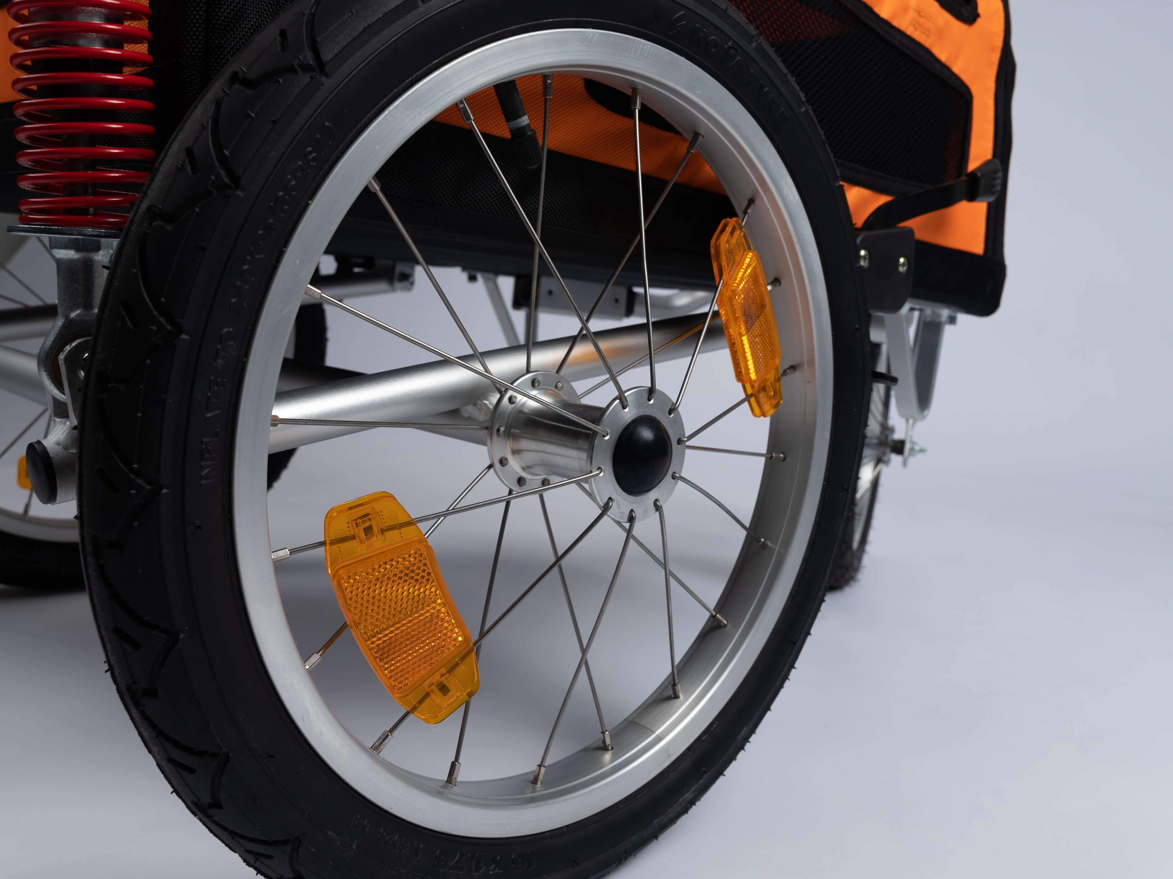 TrendPet DogBus M bicycle dog trailer, with parking brakes and comfort suspension