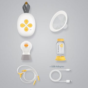 MEDELA Elektrische Milchpumpe Solo elektrische Einzel-Milchpumpe USB aufladbar 2-Phasen-Expression, für zuhause und unterwegs