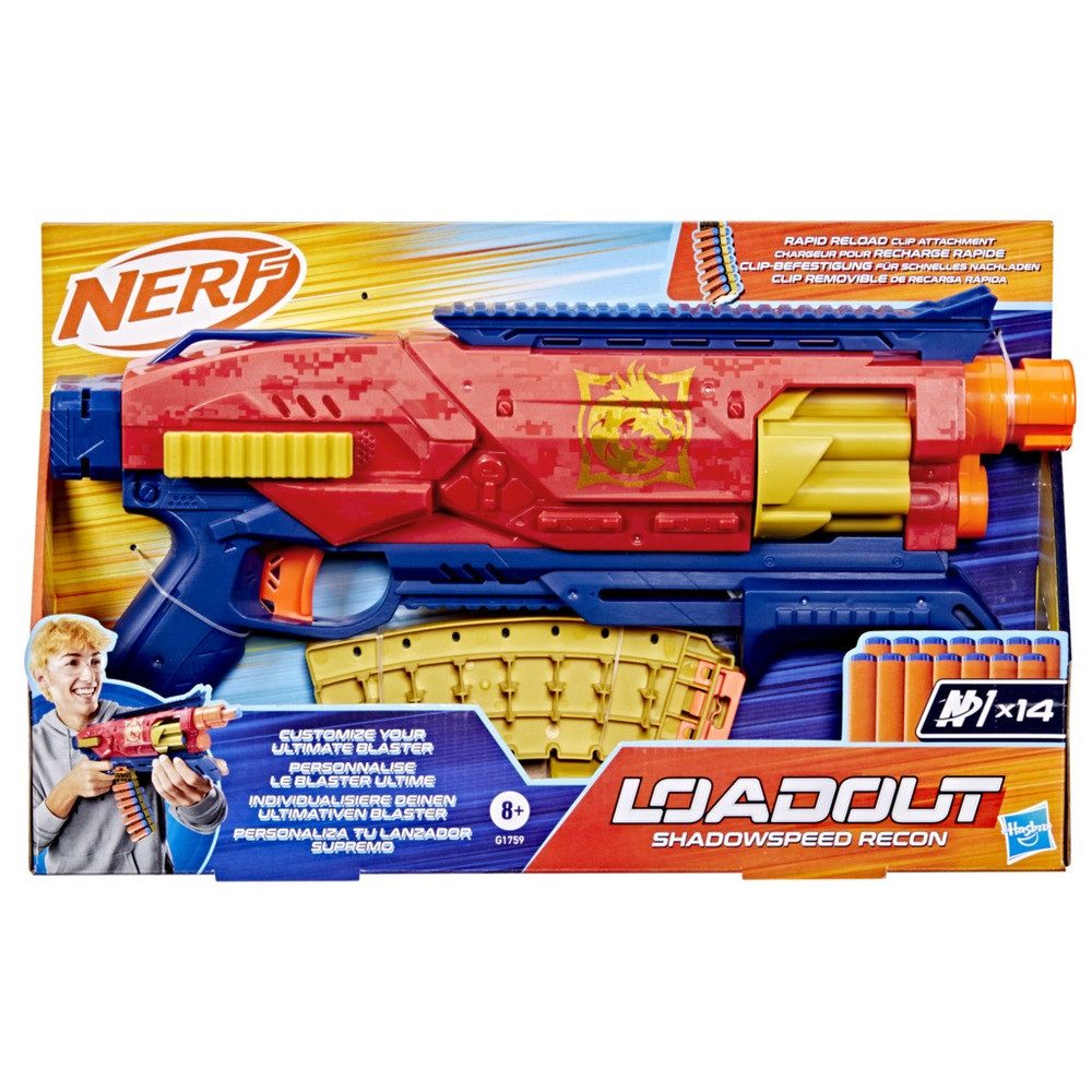 Nerf Blaster NERF Loadout Shadowspeed Recon Blaster inkl. 14 N1 Darts