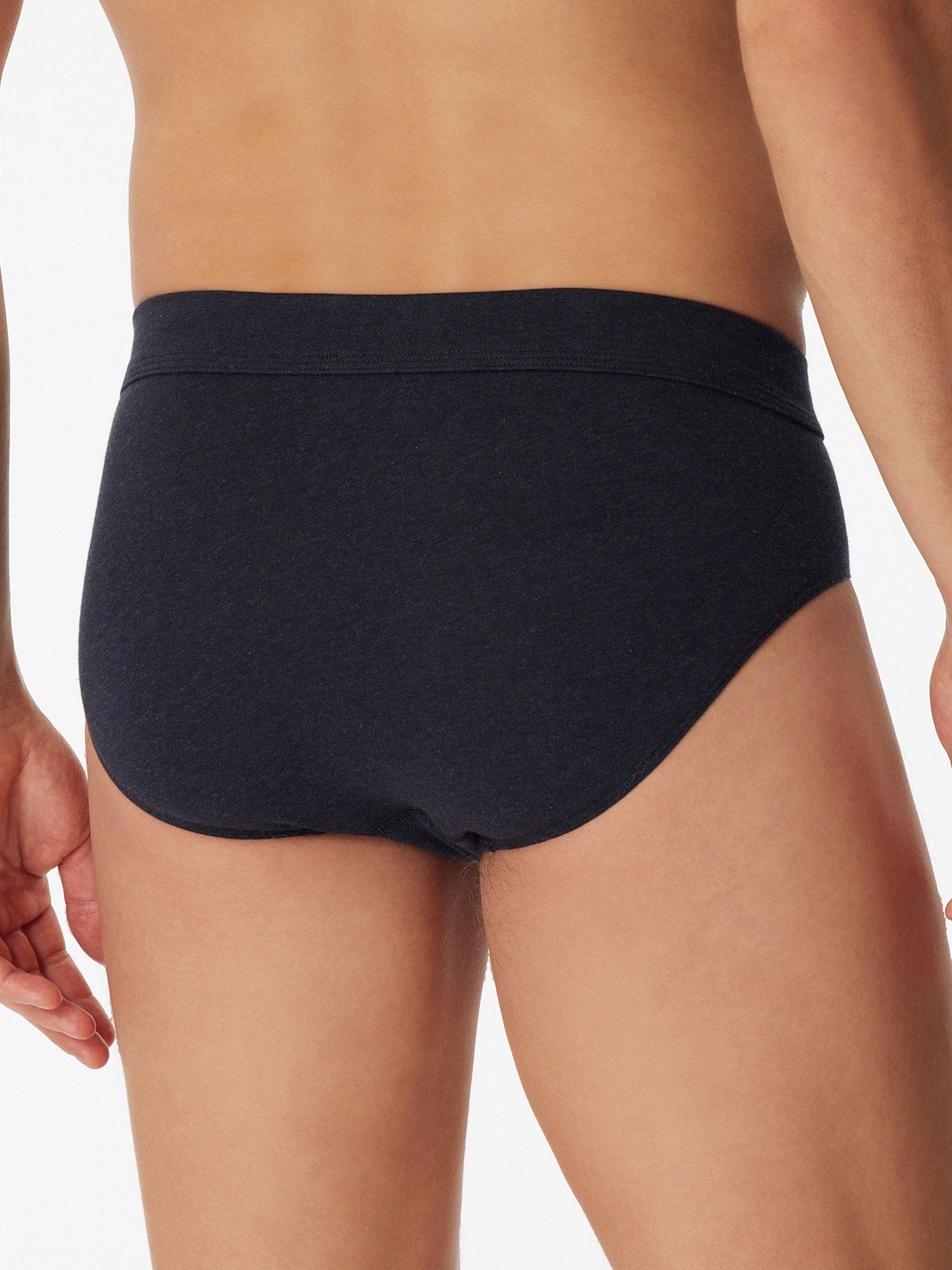 Schiesser Slip Comfort unterwäsche blau-mel. (2-St) Fit basic unterhose