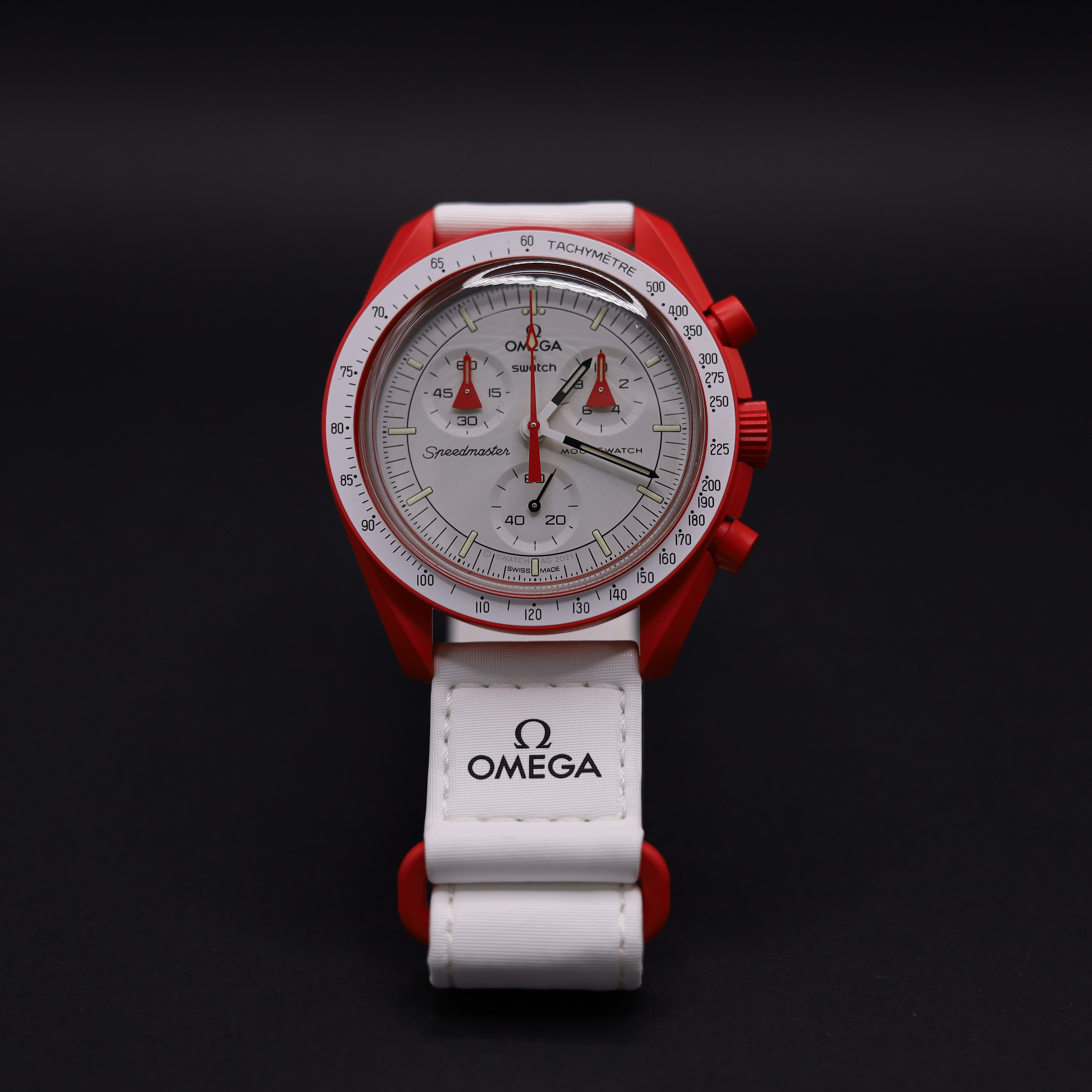 Chronograph Omega Swatch Bioceramic Moonswatch Mission To Mars