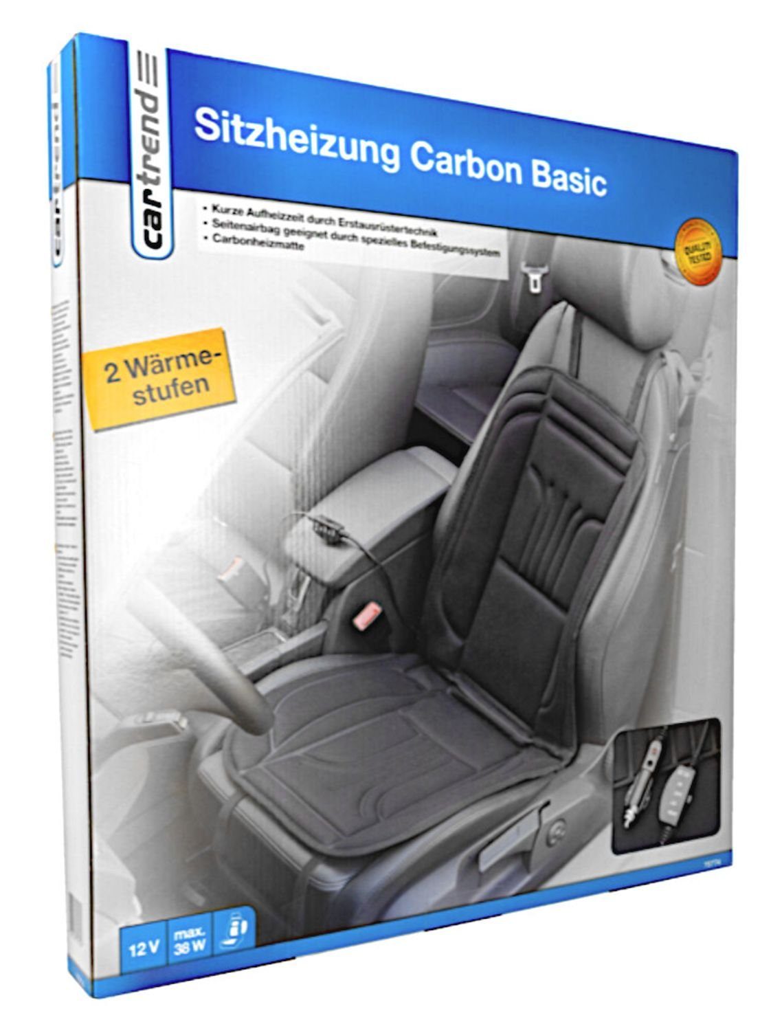 cartrend Auto-Sitzheizung Carbon Basic, 2 Heizstufen, 75774