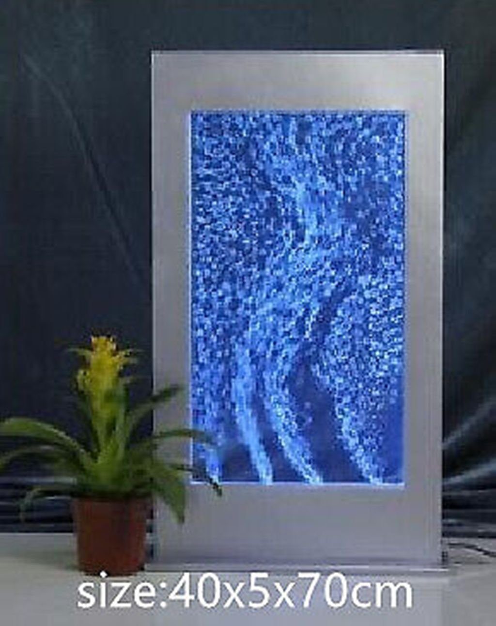 JVmoebel Wandpaneel Wandpaneel LED Wasserwand Wasser Blasen Wand Waterwall SOFORT, (1-tlg., Wasserwand) Made in Europa
