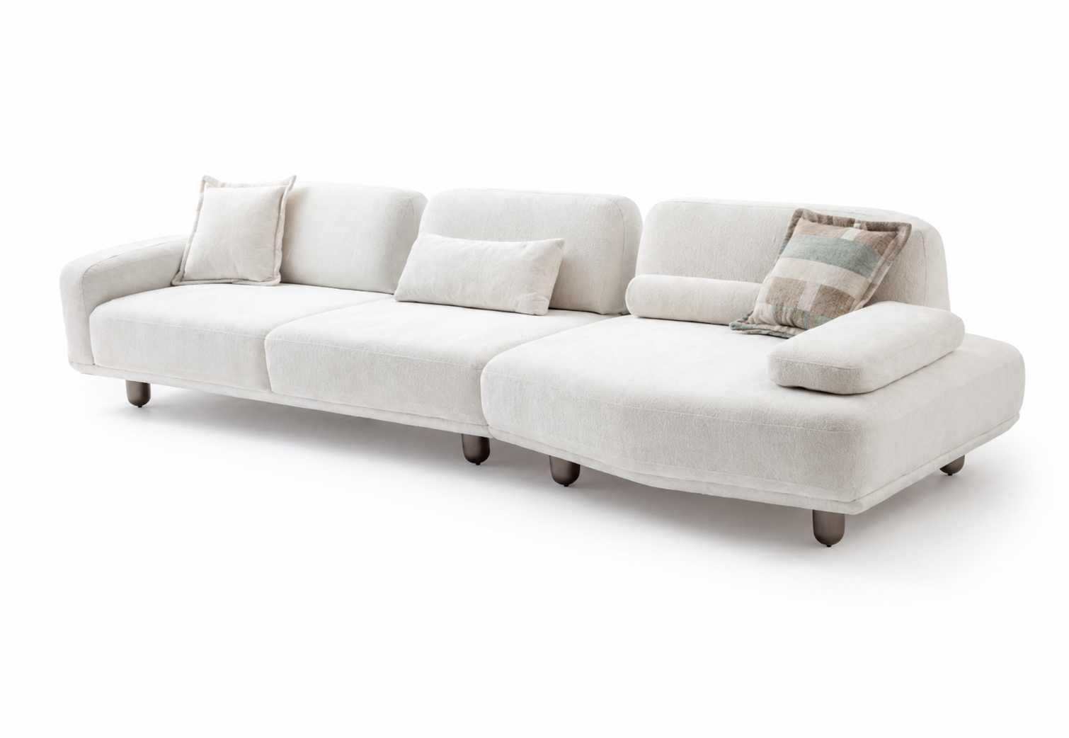 JVmoebel 4-Sitzer Luxuriöses 4-Sitzer Polstersofa Designsofa Wohnzimmer Couch, 1 Teile, Made in Europa