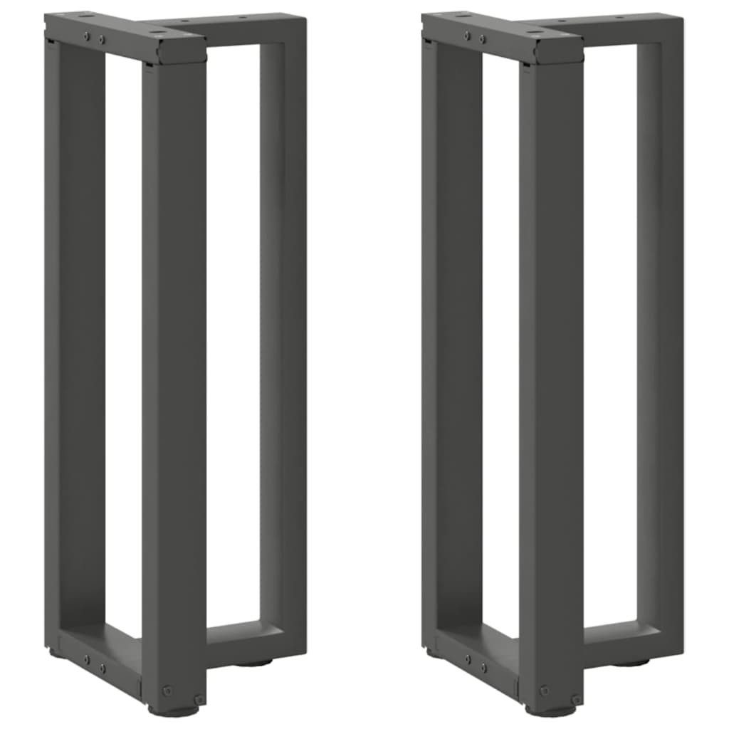 vidaXL Tischbein Konsolentischbeine T-Form 2Stk. Anthrazit günstig online kaufen
