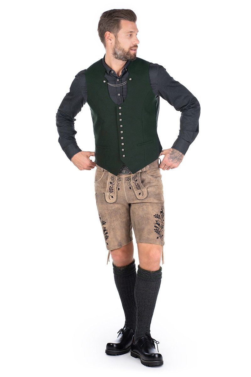 Orbis Textil GmbH & Co. KG Trachtenweste Trachtenweste - LUDWIG - trachtengrün