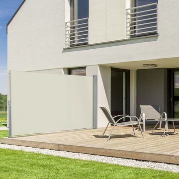 Kubus Seitenmarkise für Balkon und Terrasse, Sicht- und Windschutz In 3 Größen und 4 Farben