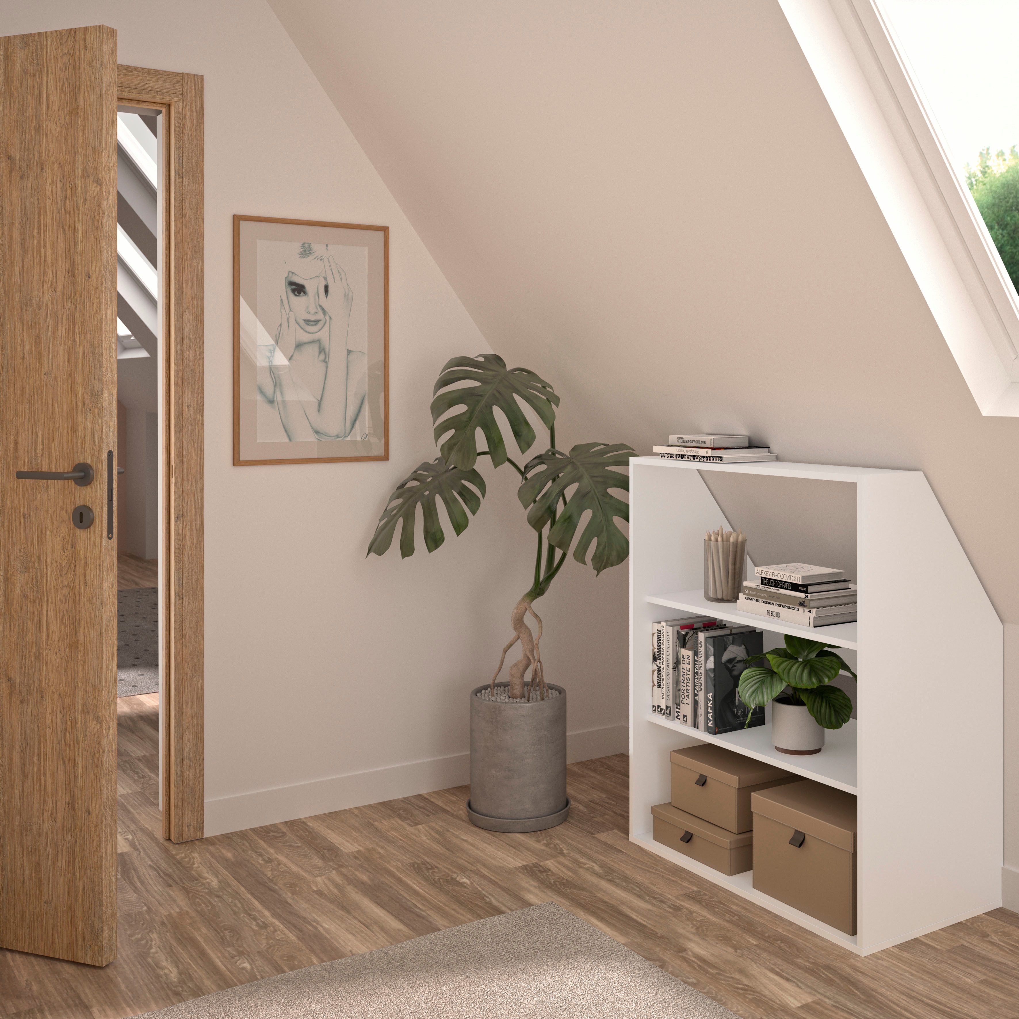 Gami Kleiderschrank UNDER Schrägschrank mit einer Tür – Bild 2 von 5