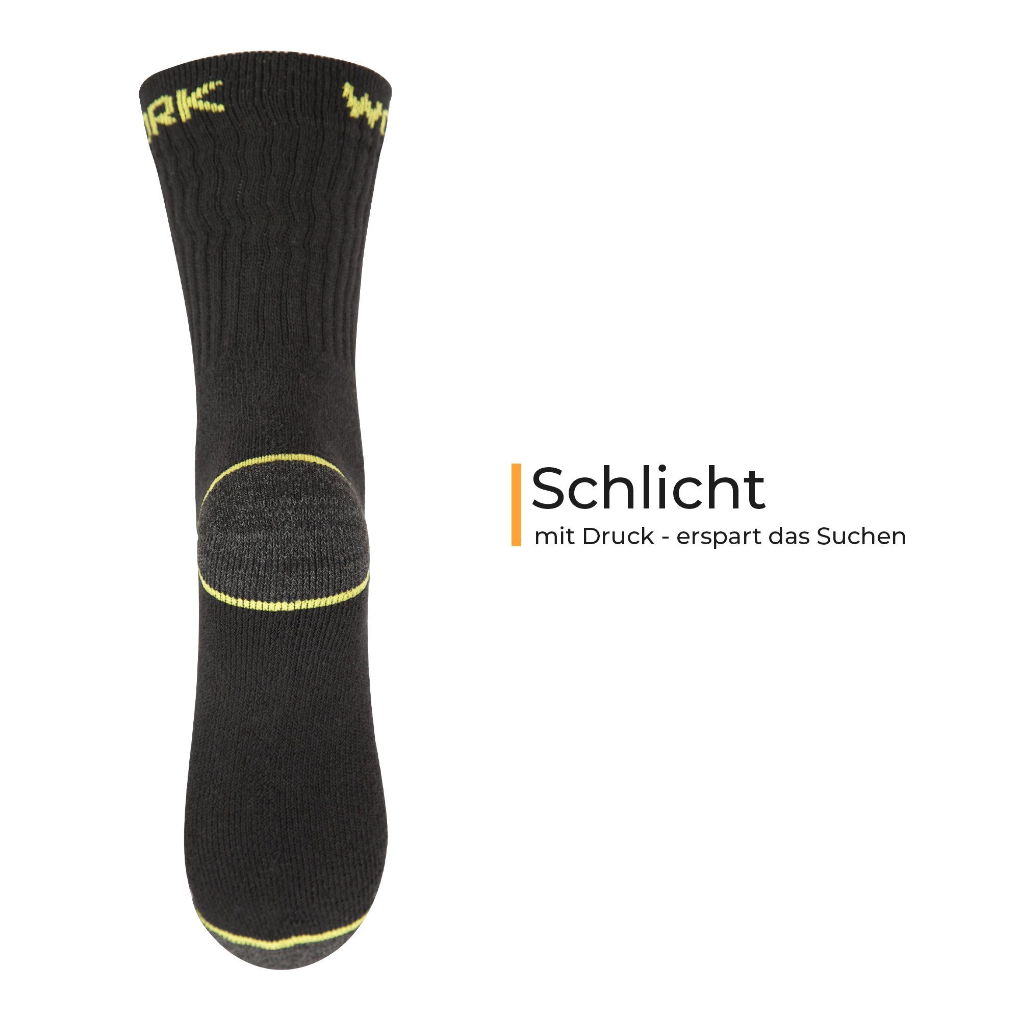 hemmy Fashion Arbeitssocken WORK Socken (5-20 Paar) (5-Paar) Herren Arbeits- und Outdoorsocken, Funktionssocken