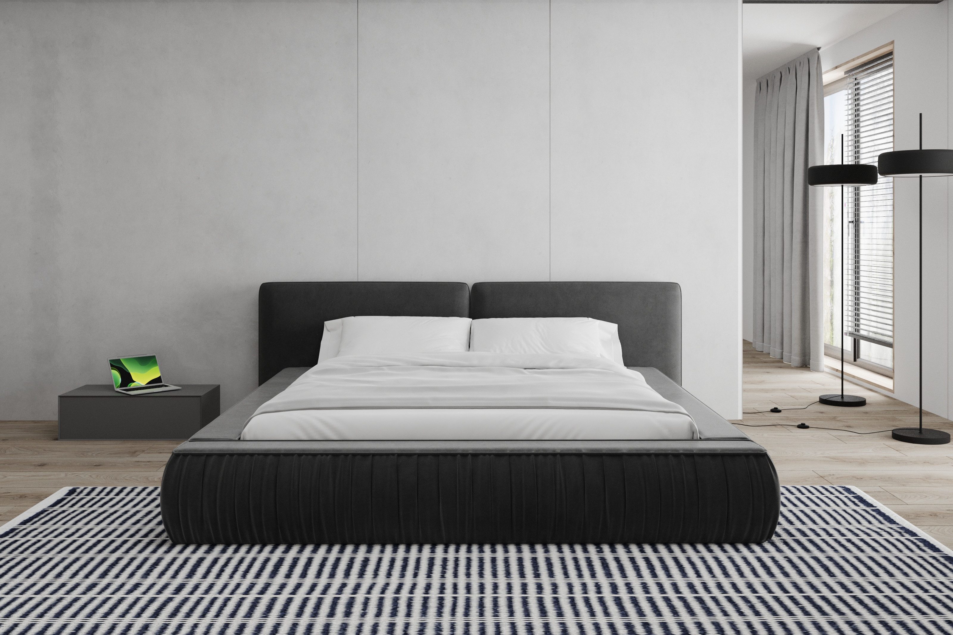 MOEBLO Polsterbett Bett 08 (Doppelbett mit günstig online kaufen