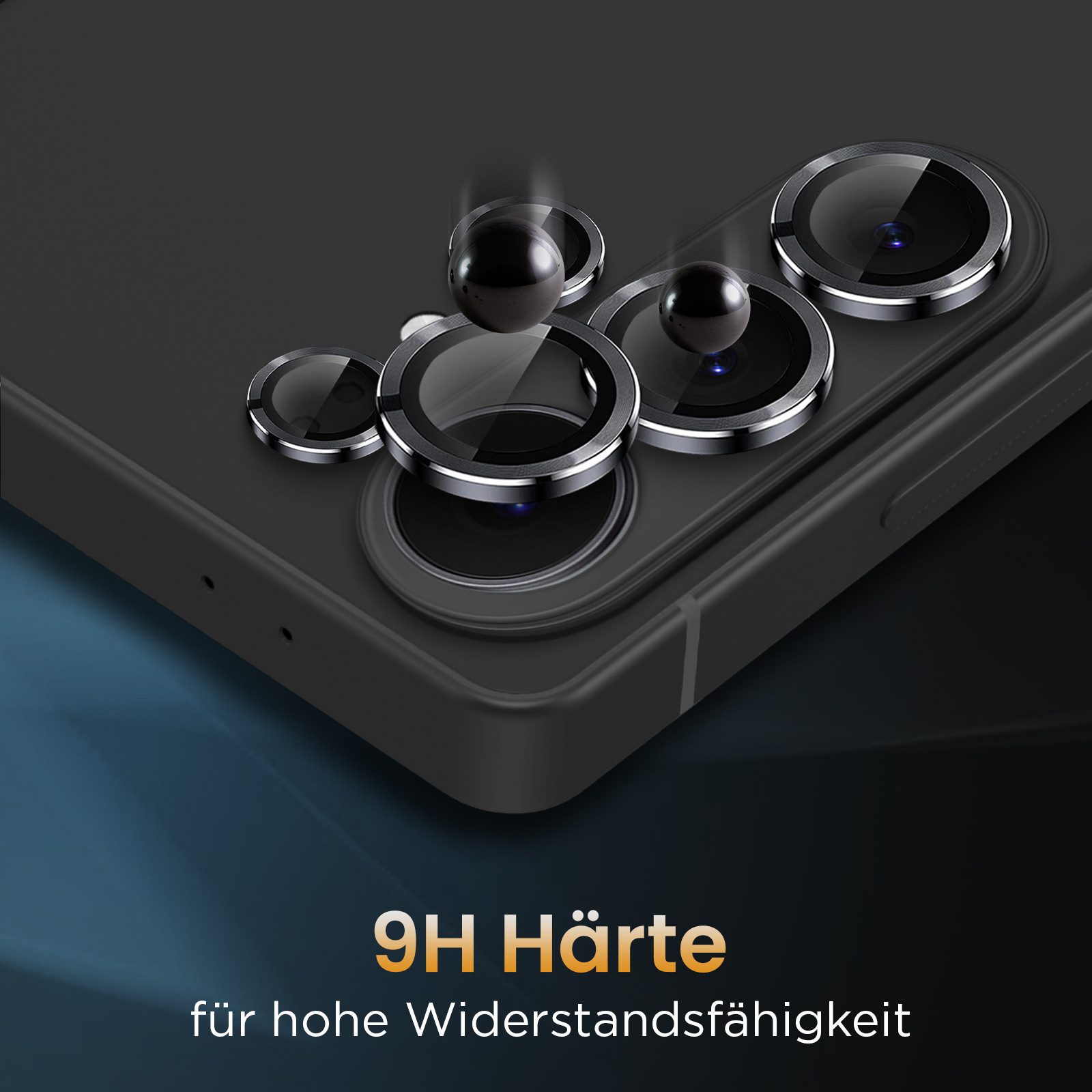 Tec-Expert Kameraschutzglas 9H Kameraglas Set in Schwarz für Samsung Galaxy S26 Ultra für Samsung Galaxy S26 Ultra, Linsenschutzglas Set, 1 Stück, Kameraschutz, – Bild 3 von 5