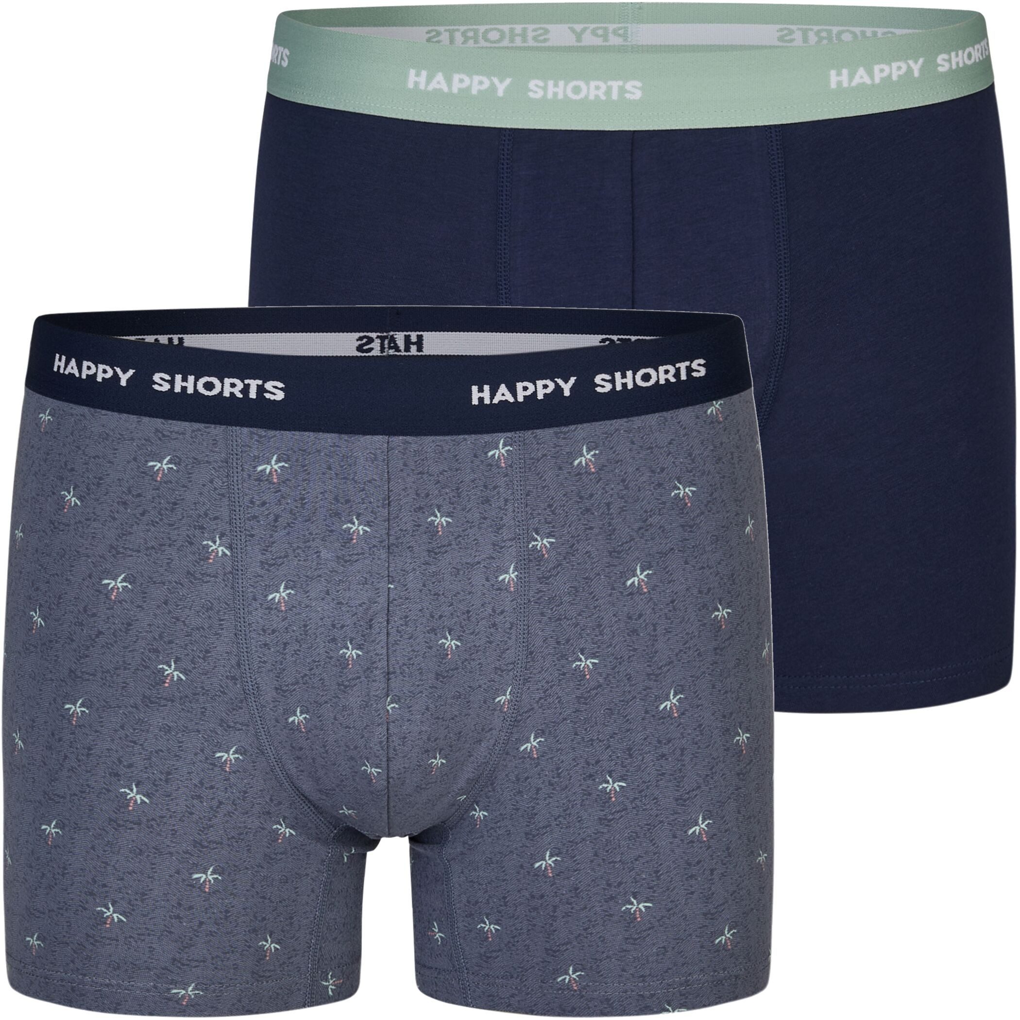 HAPPY SHORTS Trunk 2 Happy Shorts Jersey Trunk Herren Boxershorts Pant Palm günstig online kaufen