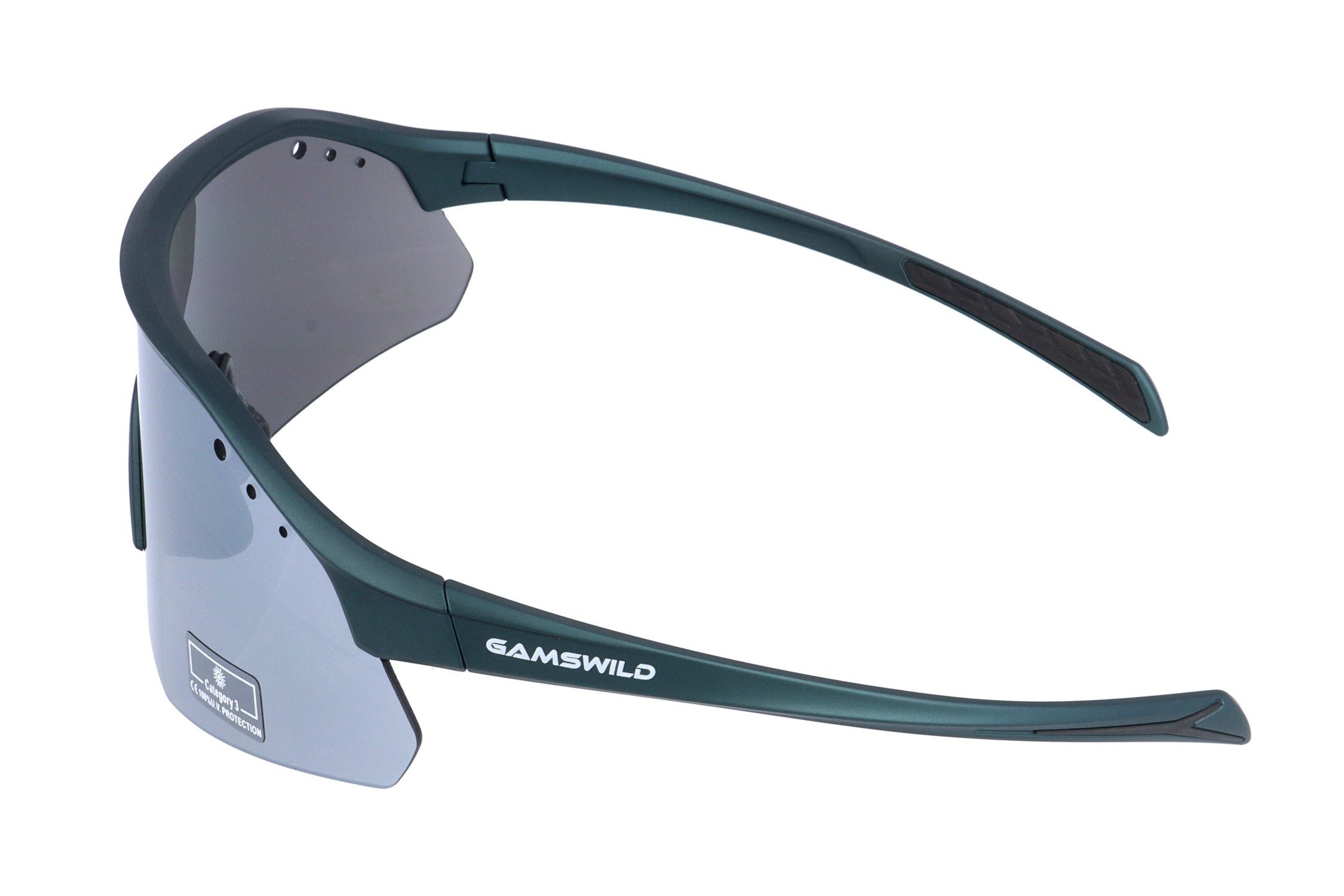 Gamswild Monoscheibensonnenbrille UV400 Sonnenbrille Skibrille Fahrradbrille eng anliegend Sportbrille WS2140 Damen, Herren, roas, beere, olivgrün, grau