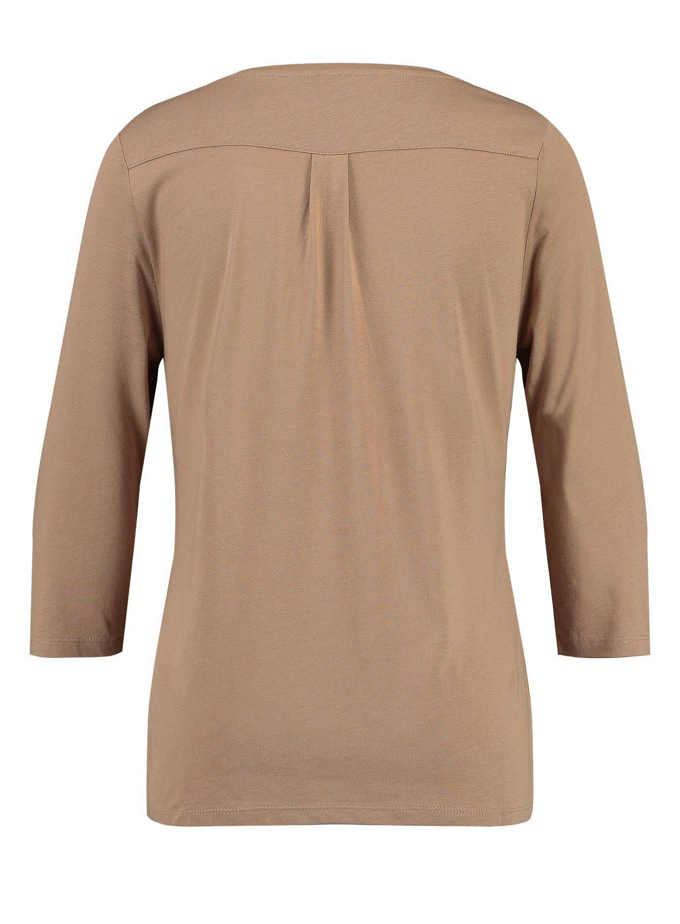 Shirt T-Shirt nougat Largo (1-tlg) (24) Key 3/4-Arm Damen