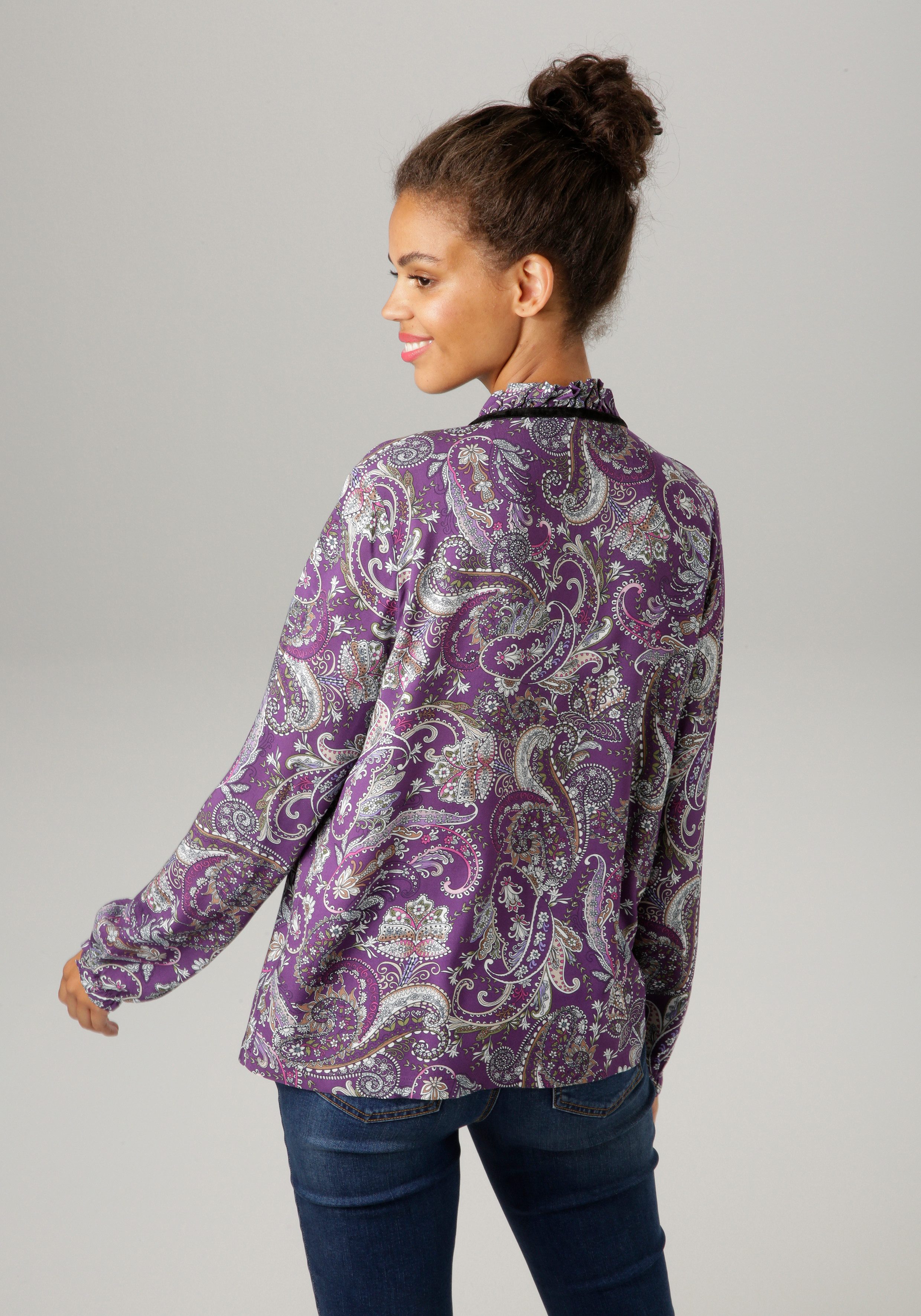Aniston CASUAL Schlupfbluse mit großflächigem Paisley-Druck günstig online kaufen
