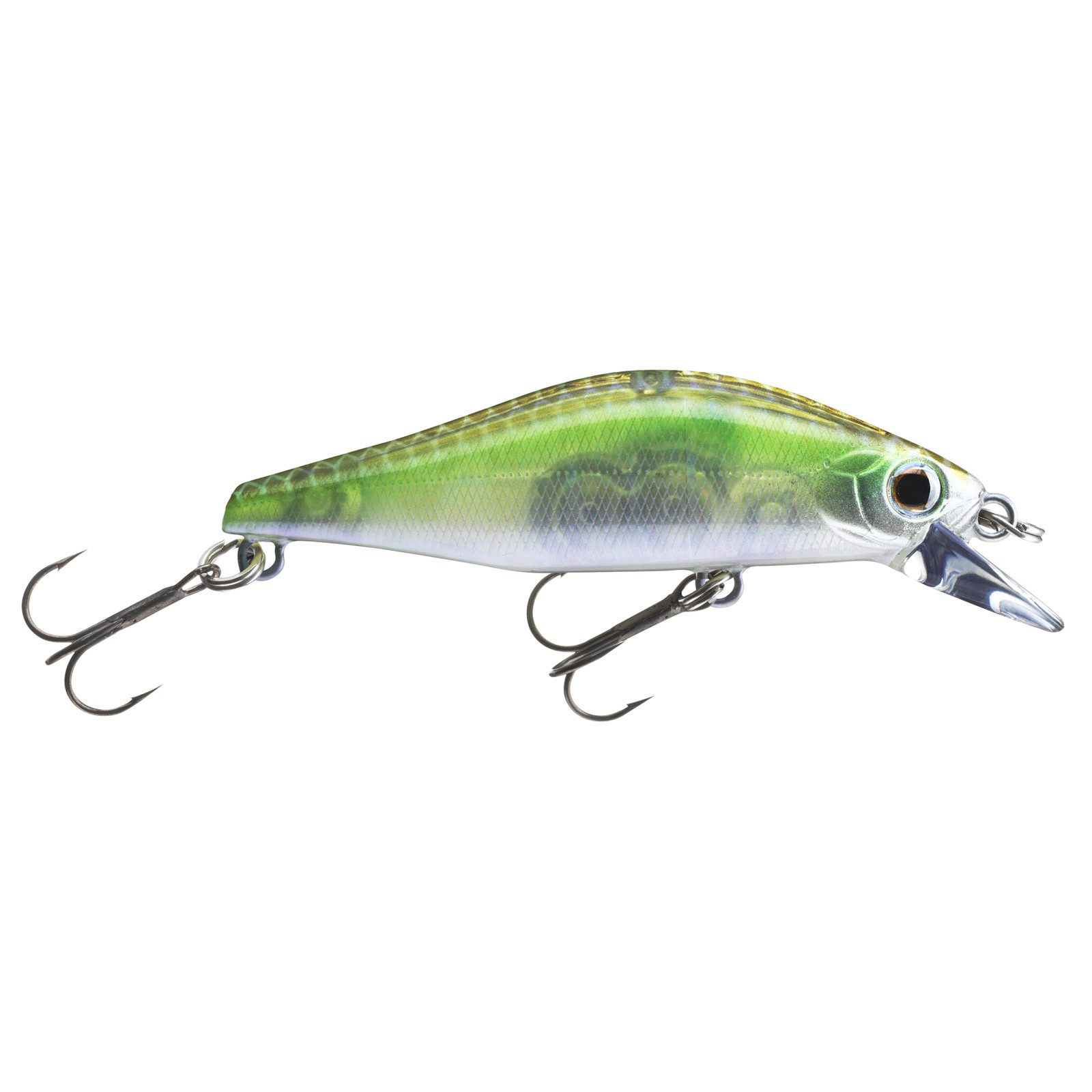 Daiwa Kunstköder, Daiwa TN Wise Minnow 50FS Green Flash Ghost Twitchbait Wobbler