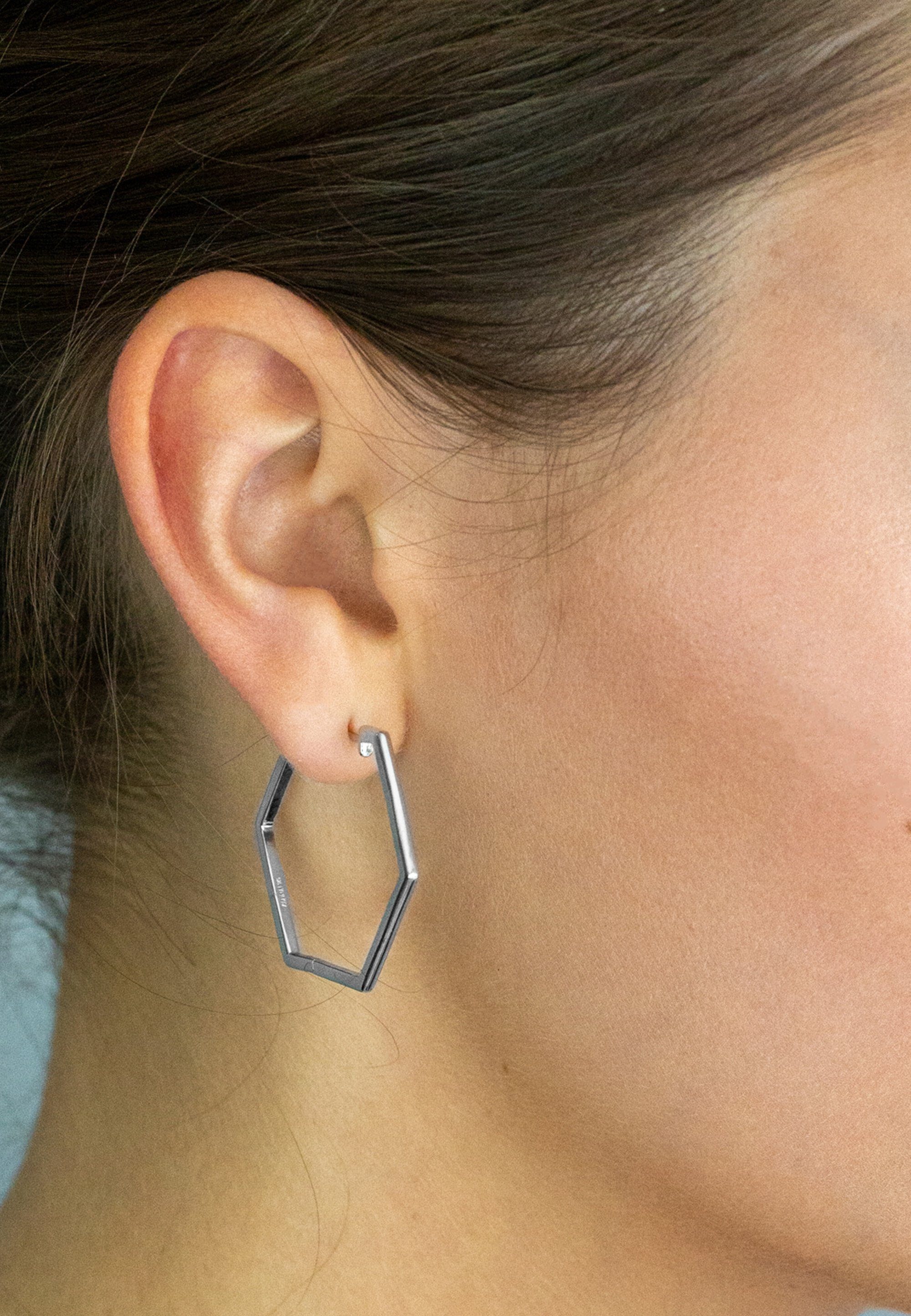 NANA KAY Paar Creolen French Chic, ohne Steinbesatz