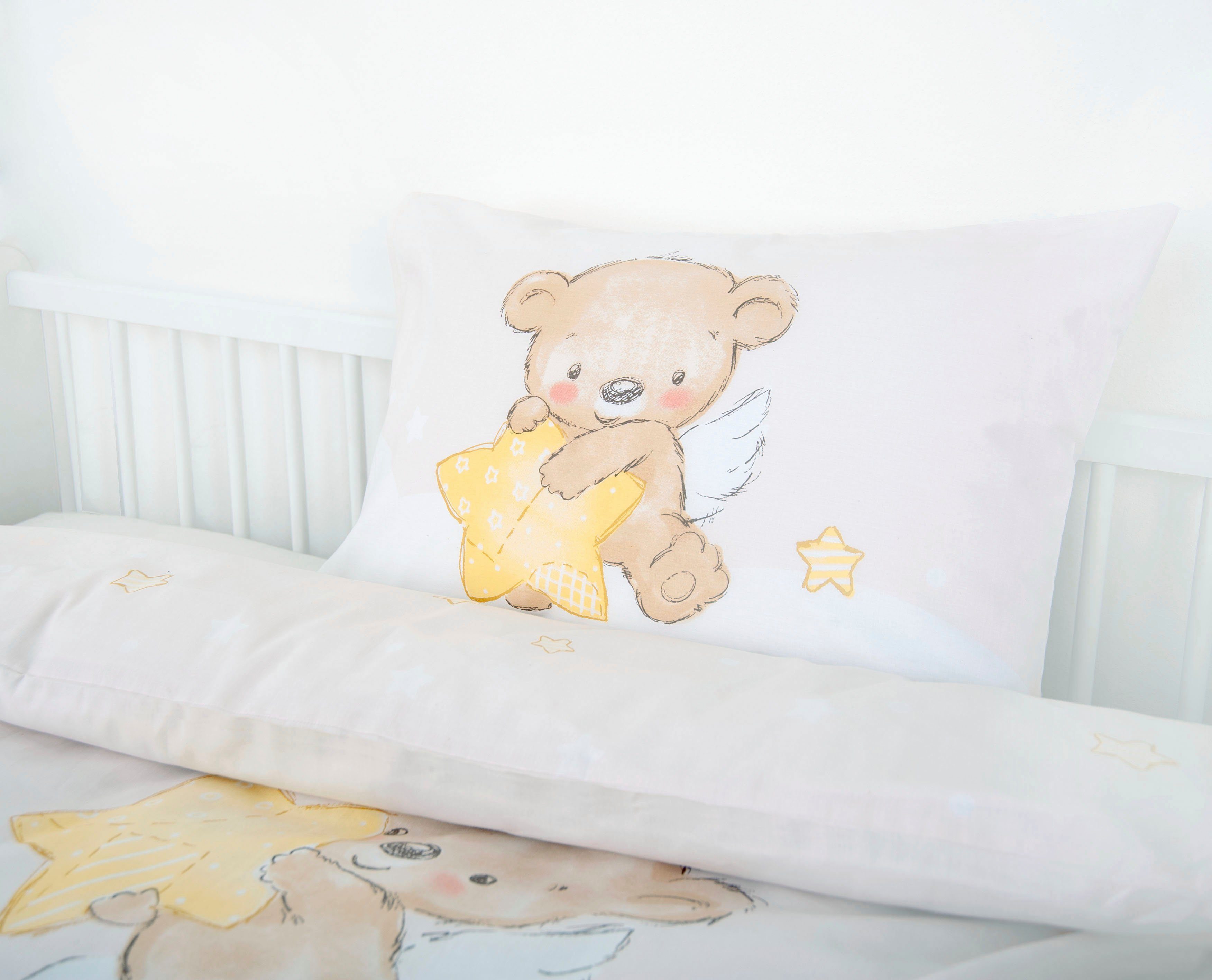Baby Best Babybettwäsche kleiner Schutzengel, Renforcé, 2 teilig – Bild 4 von 5