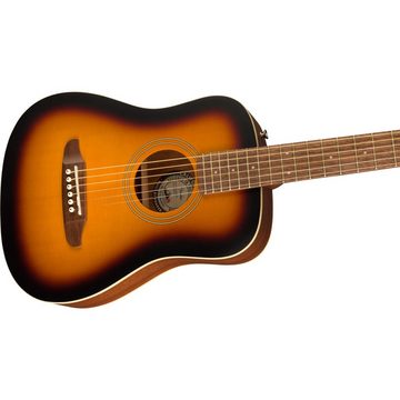 Fender Westerngitarre, Westerngitarren, Mini Gitarren, Redondo Mini Sunburst - Westerngitarre