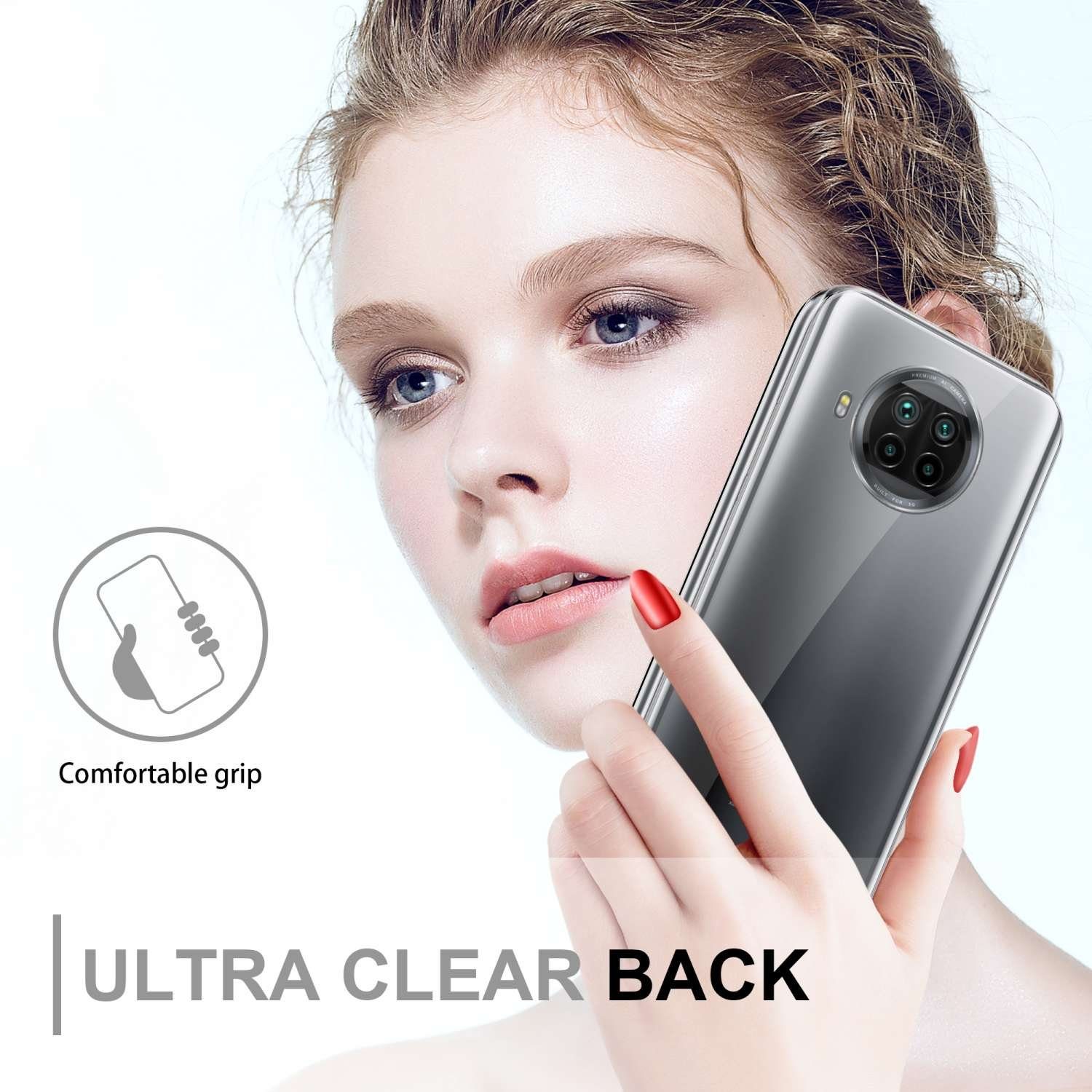 Cadorabo Handyhülle für Xiaomi Mi 10T LITE Hülle Xiaomi Mi 10T LITE, Flexible Case Handy Schutzhülle - Hülle - Back Cover 360° Grad