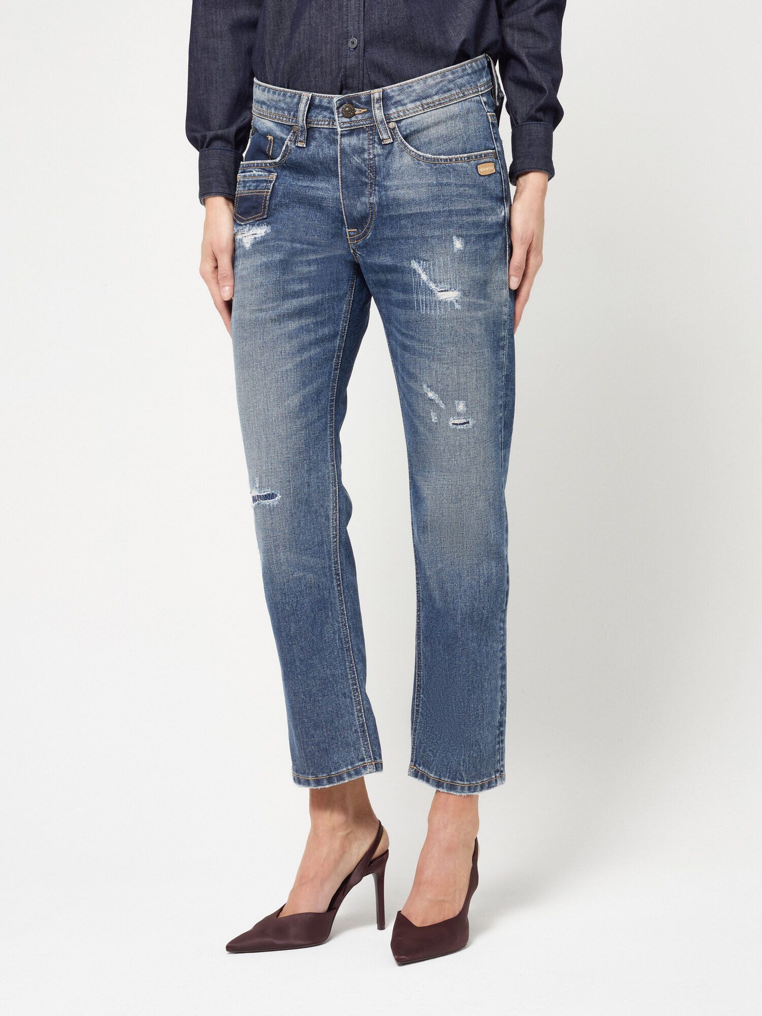 GANG 5-Pocket-Jeans 94NICA CROPPED im 5-Pocket-Style