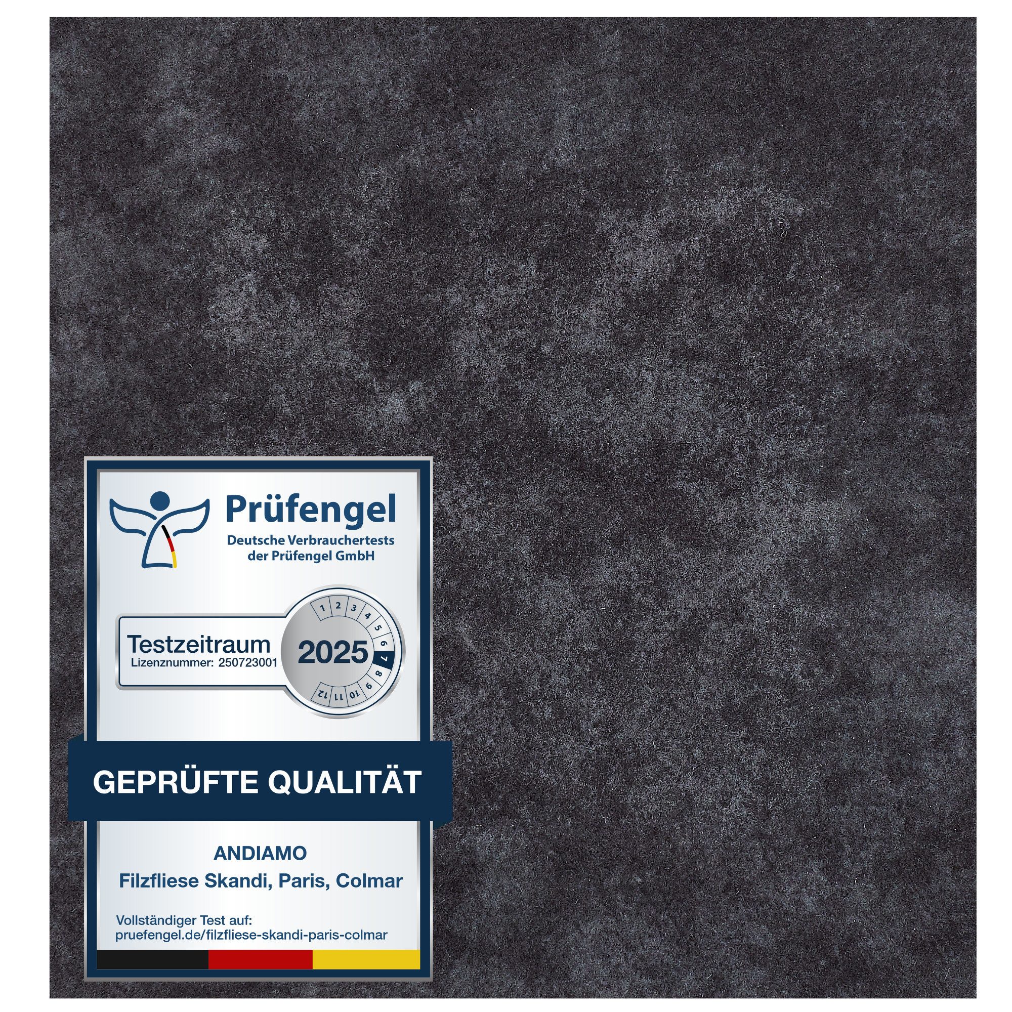 Andiamo Teppichfliese Colmar Nadelfilz, Gesamthöhe 4 mm, quadratisch, 40x40 günstig online kaufen