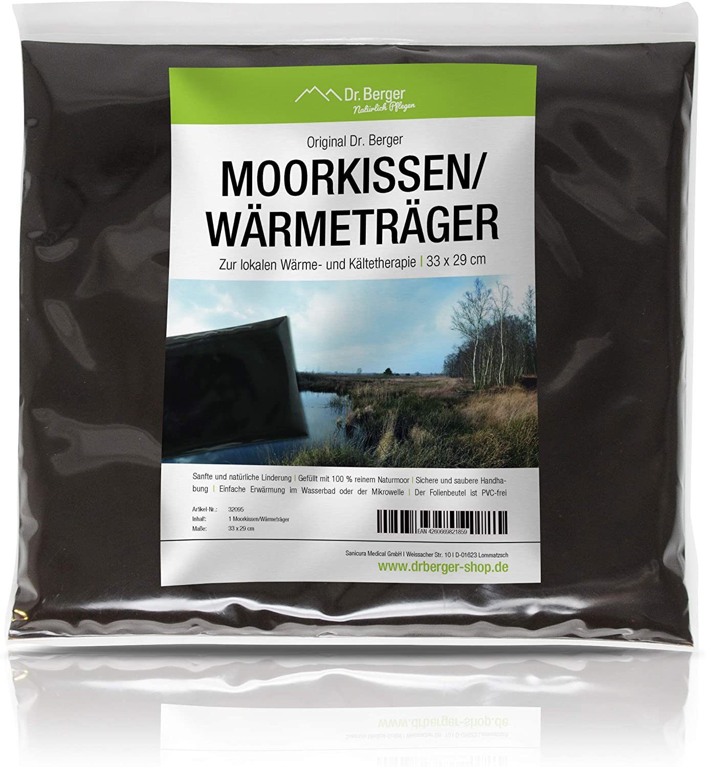 Dr. Berger Moor-Kissen Original Dr. Berger Starterset 10er Moorpackung + 1 Wärmeträger, (Starter-Set, 1-tlg)