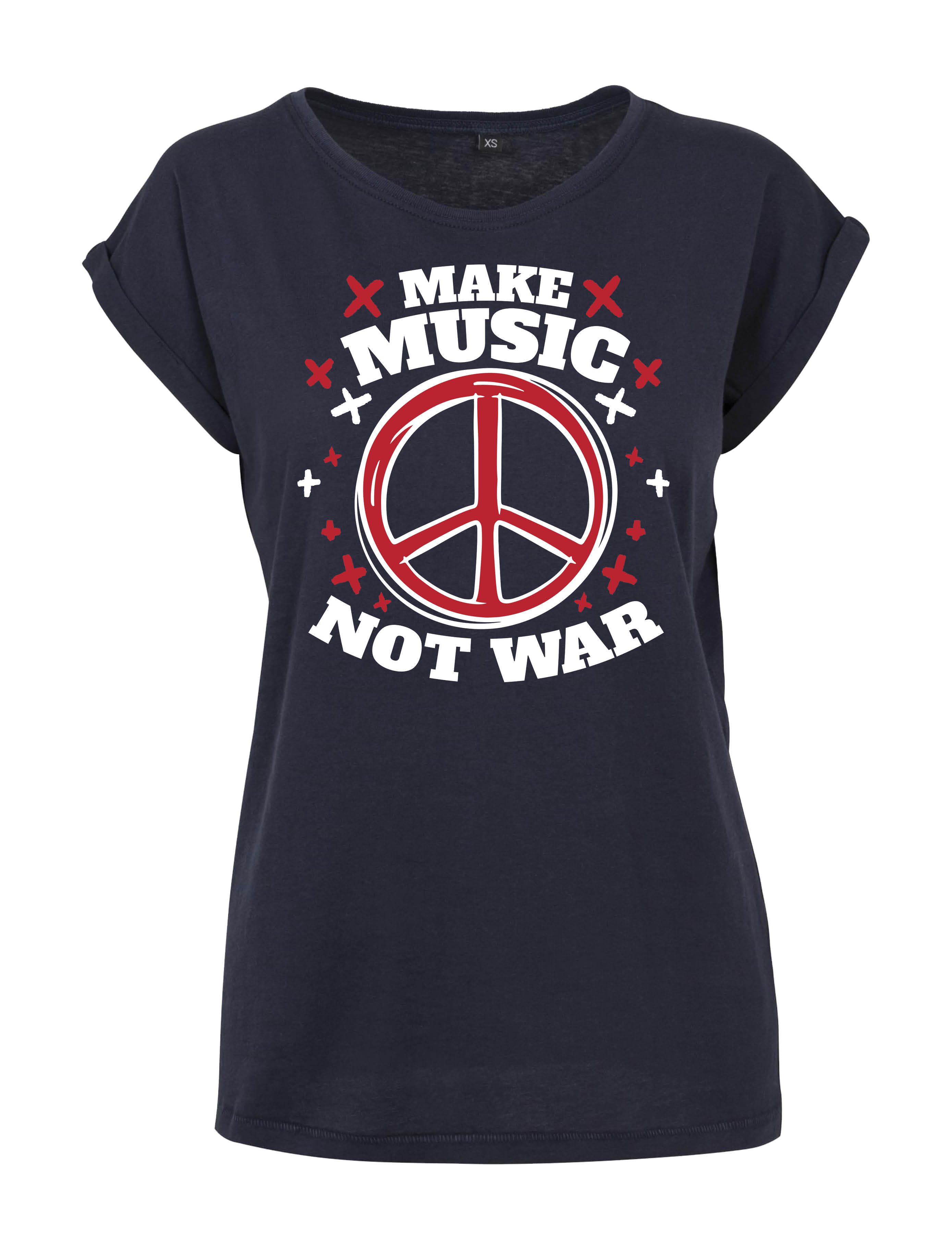 Youth Designz Print-Shirt "Peace Make Music" Damen T-Shirt Statement oder G günstig online kaufen