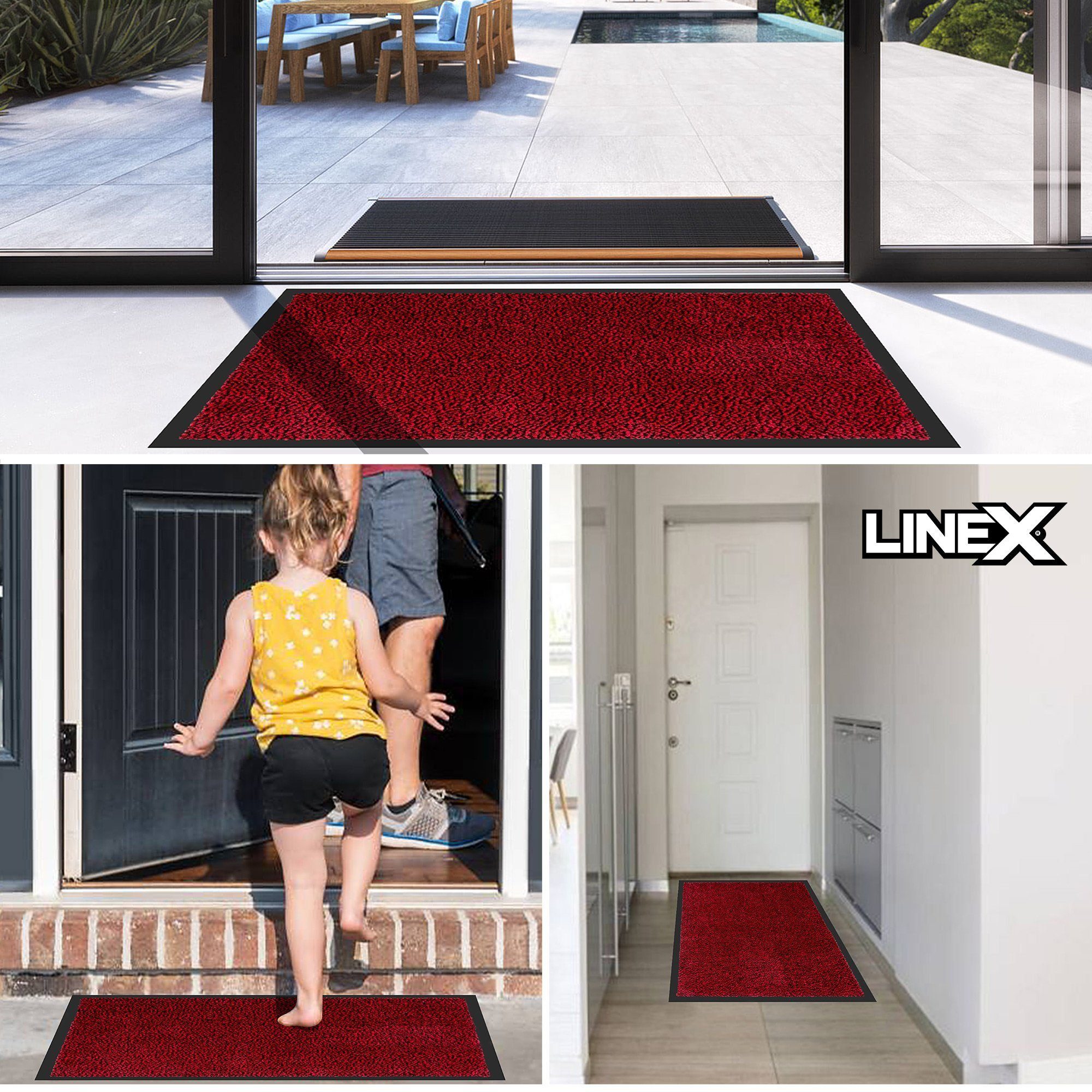 Linex Fußmatte rutschfest Schutzfangmatte, waschbar Eingangsmatte, Höhe: 7 mm, Indoor - Outdoor geeignet – Bild 5 von 5