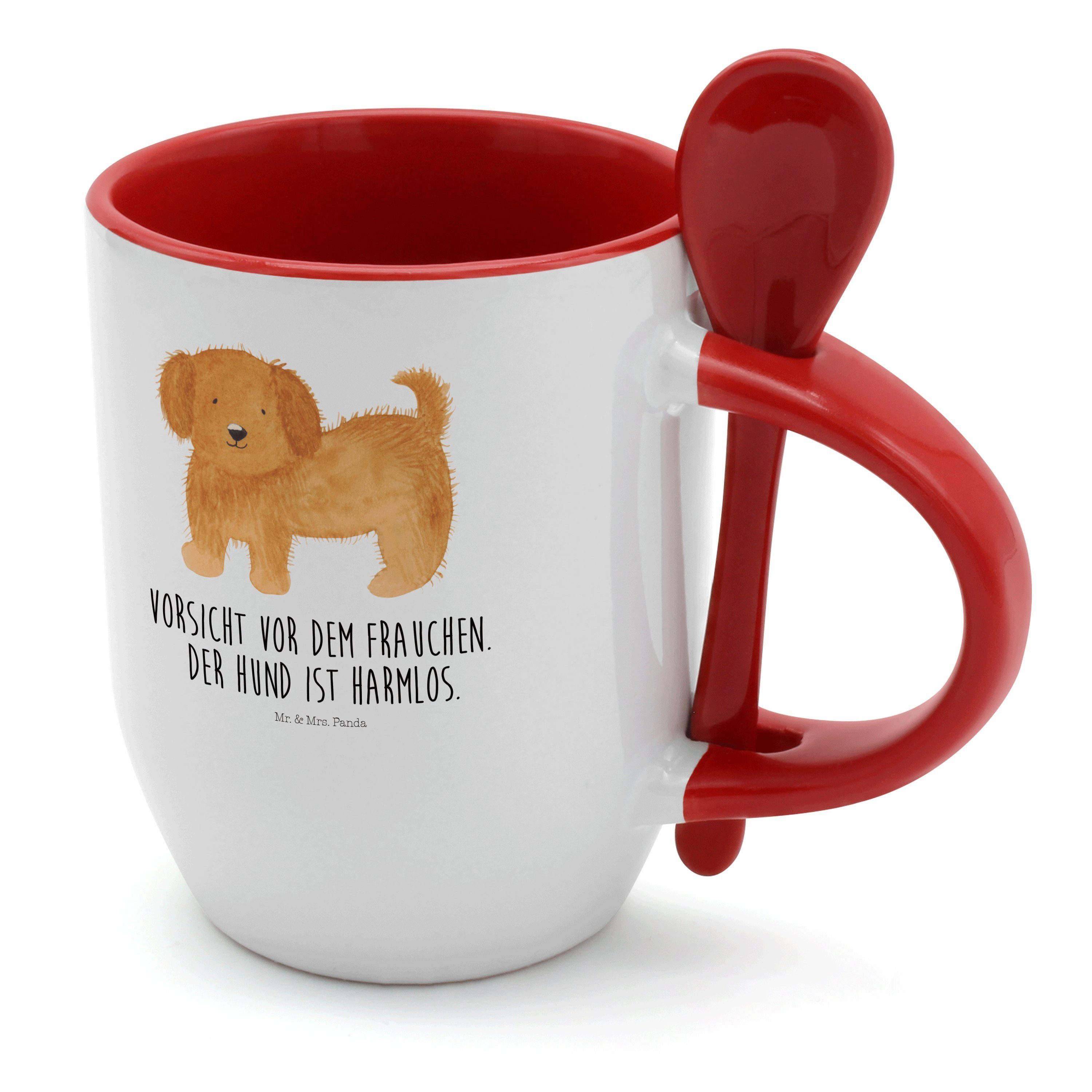 - flauschig Tasse Weiß Hund & Frauchen, Hundebesitzer, Geschenk, Mr. Vierbeiner, - Mrs. Keramik Panda