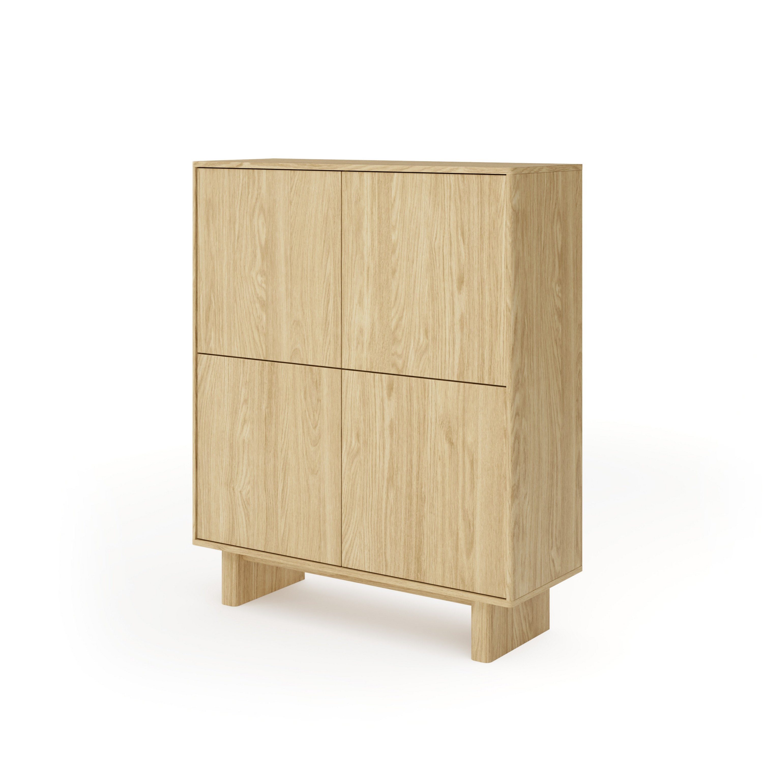 Kommode TRAVE 103,5 cm Sideboard mit 2 Türen Eichefarben